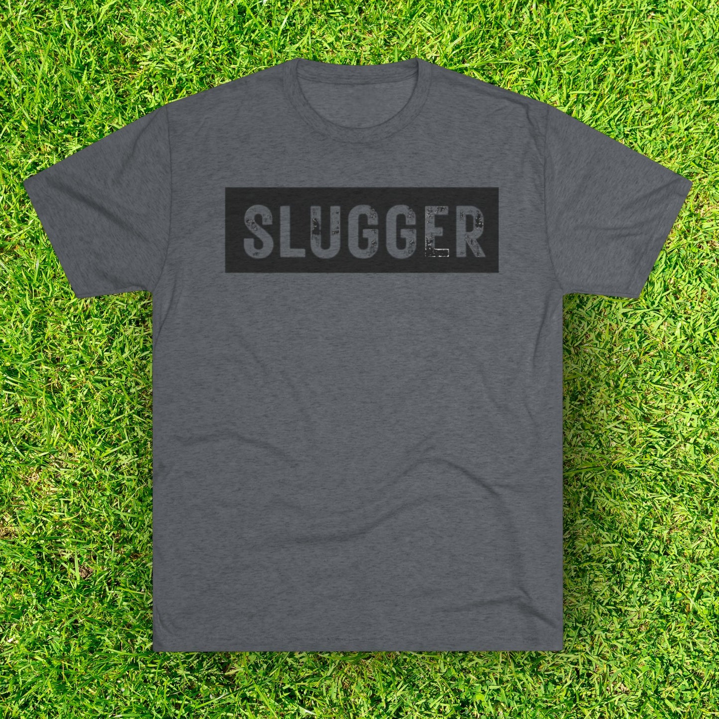 Slugger Block - Baseball Bliss Tri-Blend Tee: Unbelievably Soft Comfort with a Stylish Edge - Perfect for Baseball Enthusiasts!