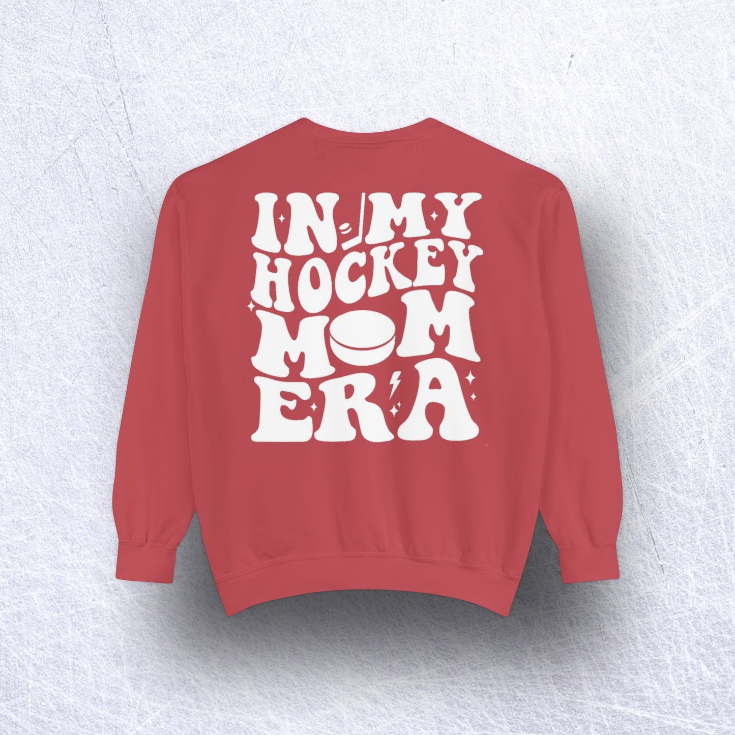 Eco-Friendly Hockey Mom Era Garment-Dyed Sweatshirt - Sustainable Ring-Spun Cotton & Polyester Blend