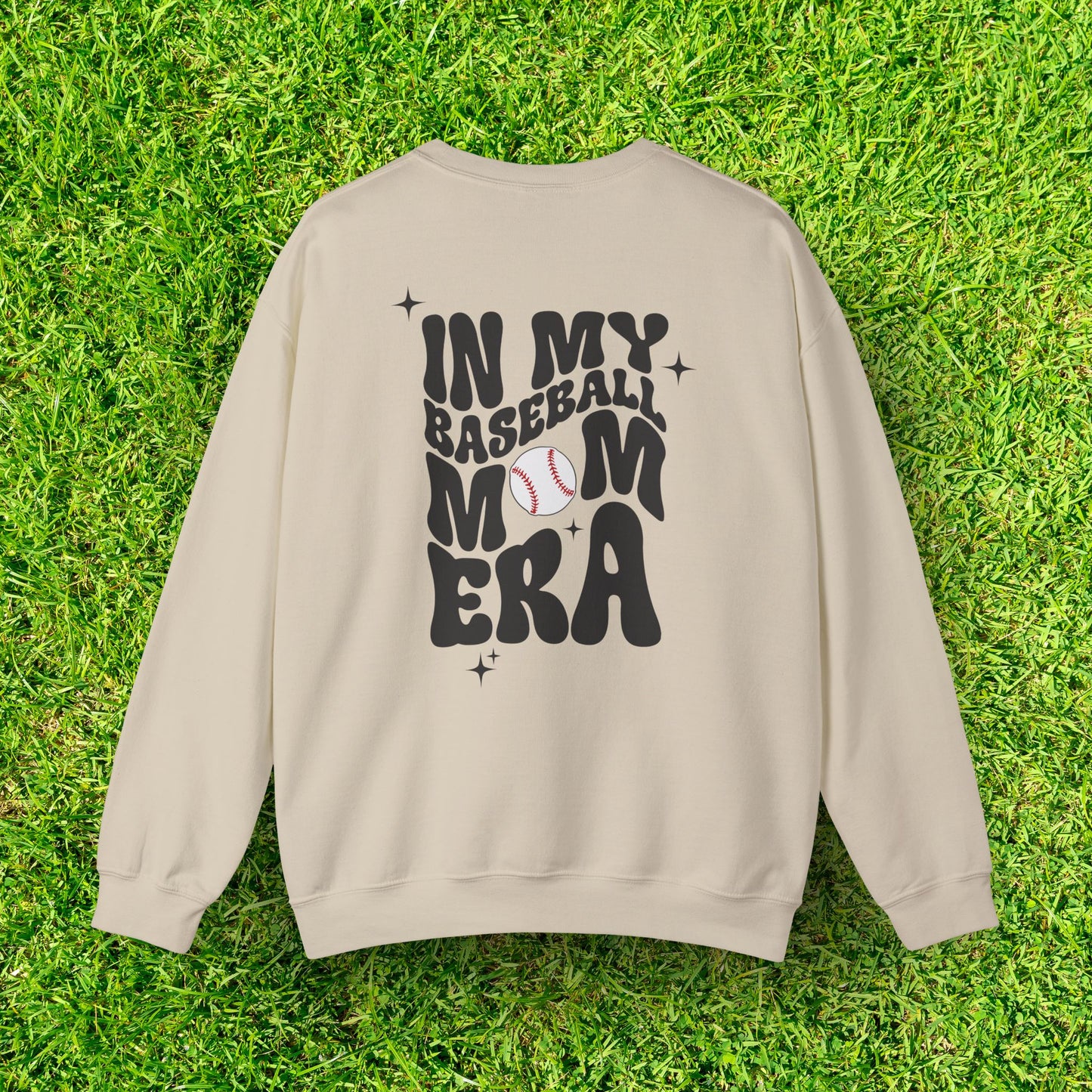 Baseball Mom Era Heavy Blend Crewneck Sweatshirt - Cozy & Durable, Perfect for Game Days