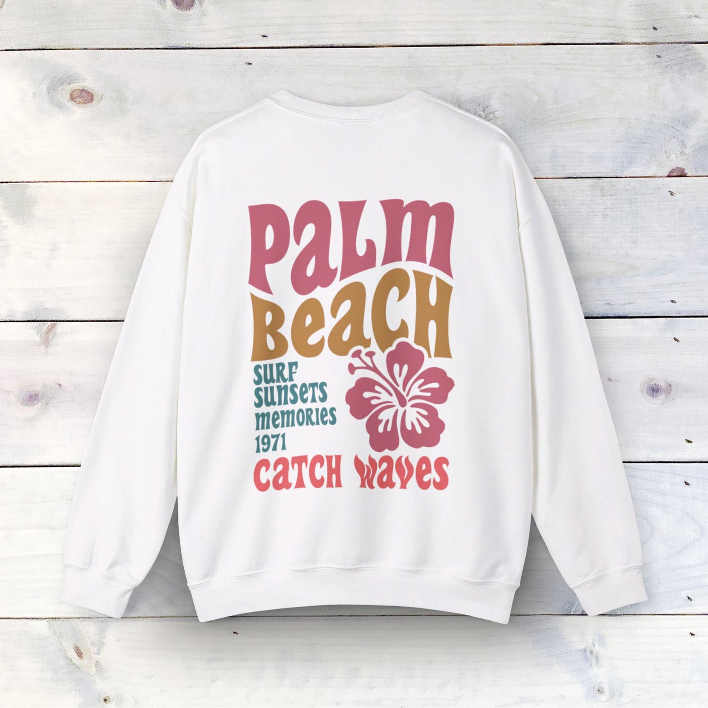 Sustainable Palm Beach Crewneck Sweatshirt – Cozy, Ethical, and Stylish