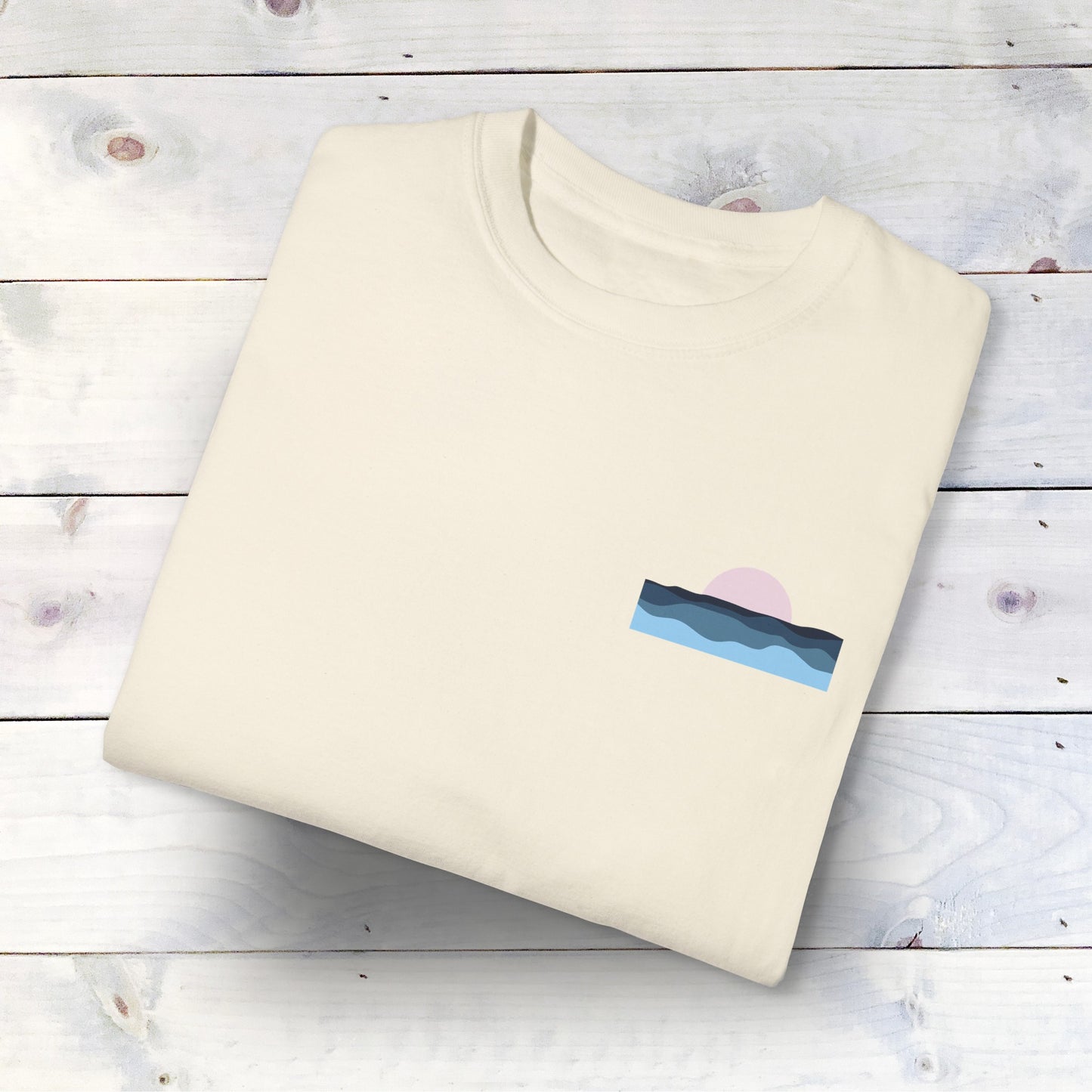 Everything Comes in Waves T-Shirt - Comfort Colors 1717, 100% Ring-Spun Cotton, Ivory, Relaxed Fit