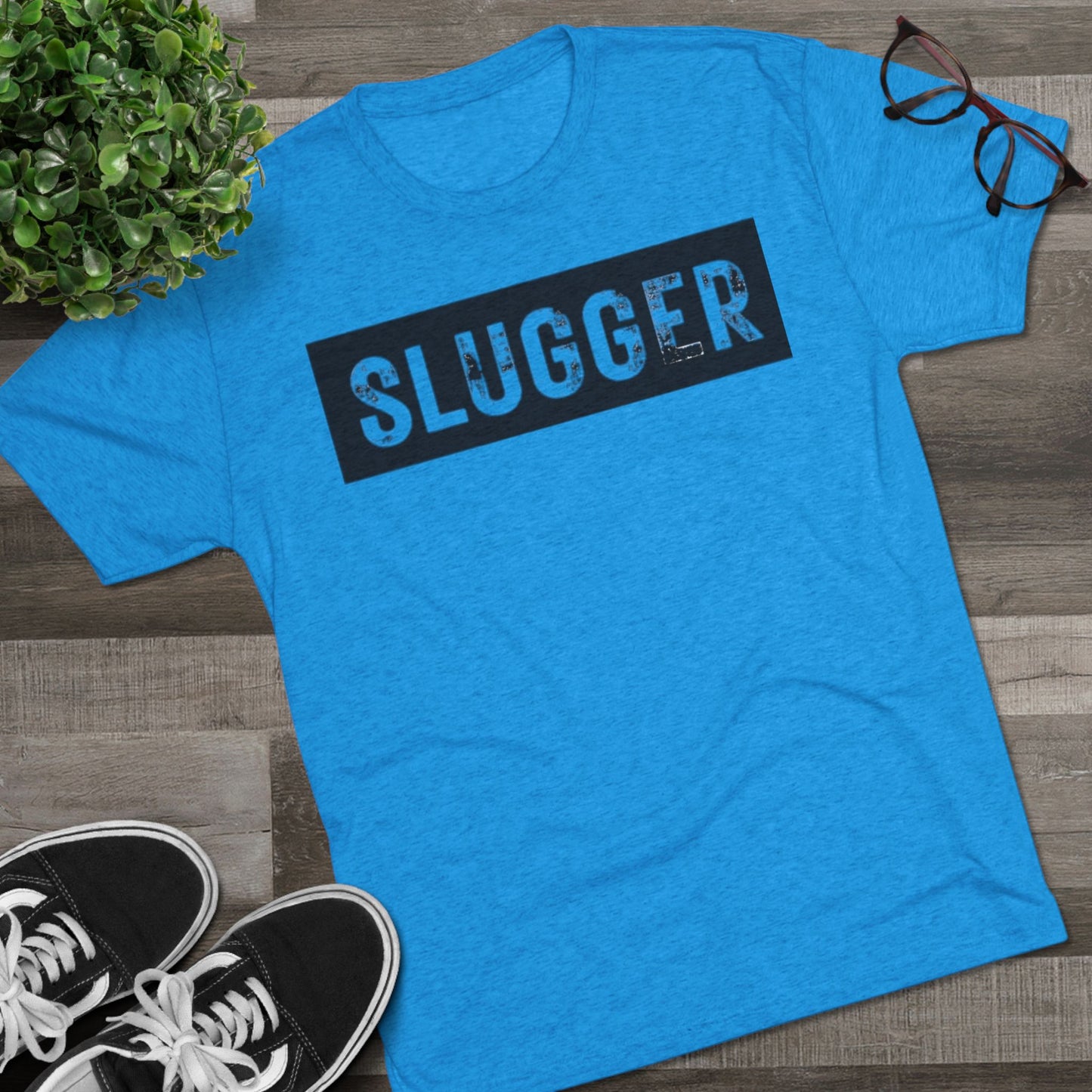 Slugger Block - Baseball Bliss Tri-Blend Tee: Unbelievably Soft Comfort with a Stylish Edge - Perfect for Baseball Enthusiasts!