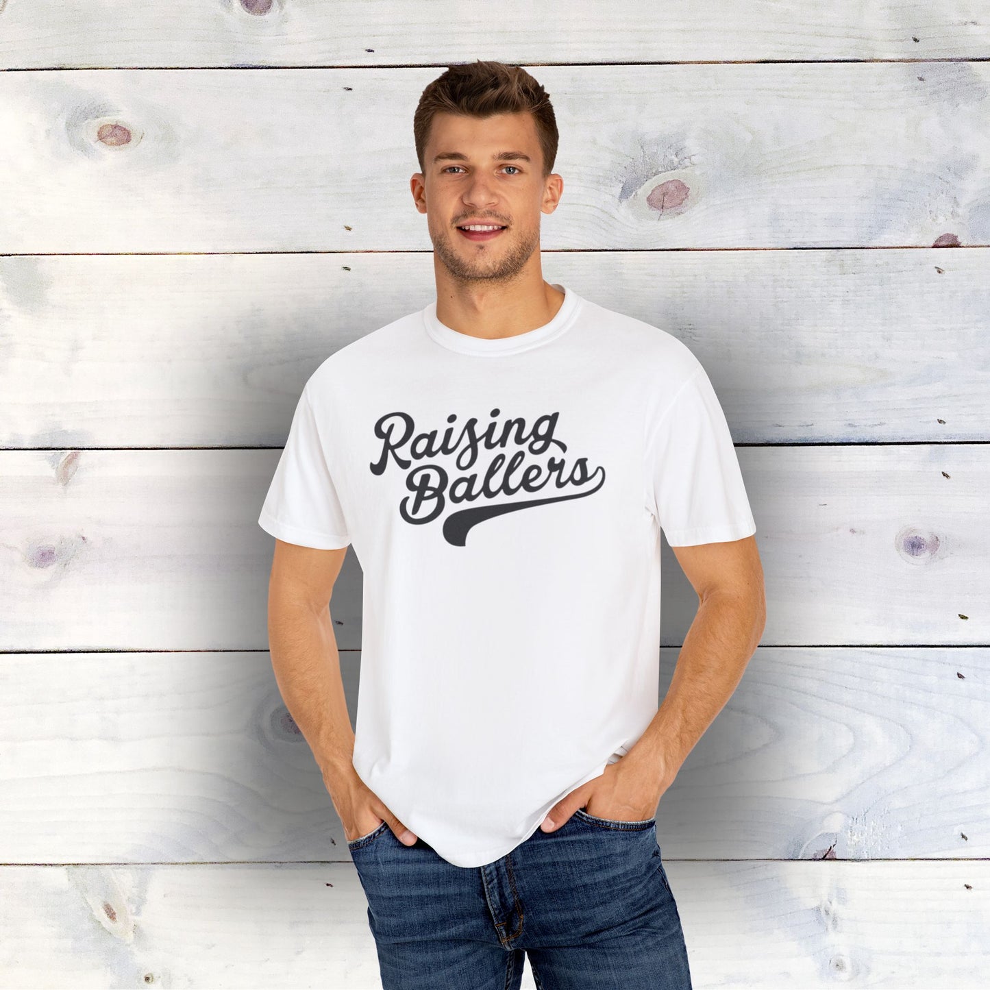 Eco-Friendly Raising Ballers Unisex T-Shirt | 100% US Ring-Spun Cotton