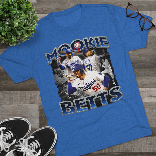 Mookie Betts Dodgers Tribute Tri-Blend T-Shirt - Ultimate Comfort & Style for LA Fans