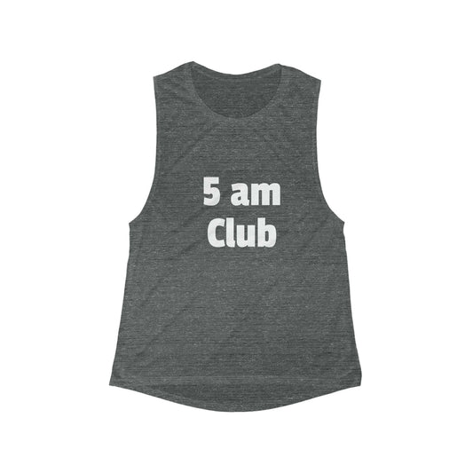 5 Am Club- Women's Flowing Breeze Muscle Tee: Lightweight, Versatile, and Comfortable