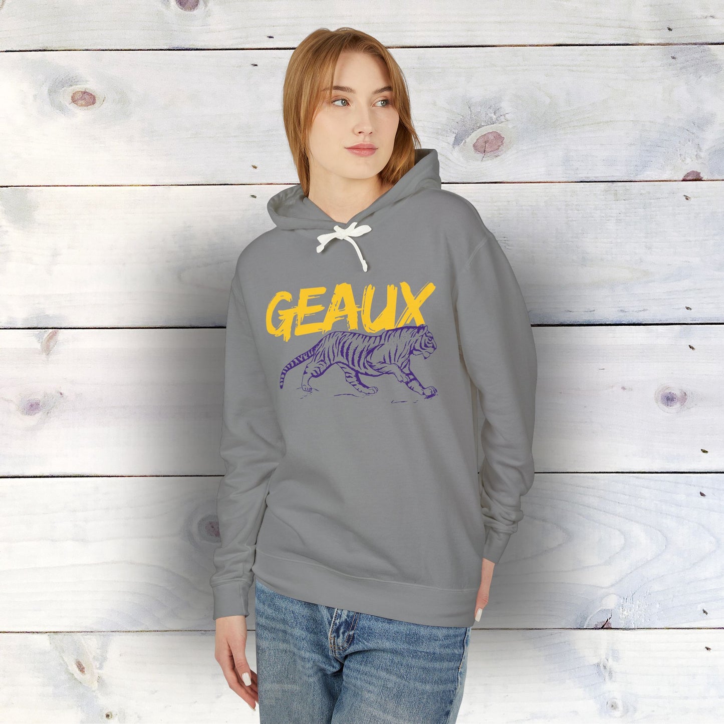 Geaux Tigers Unisex Lightweight Hooded Sweatshirt