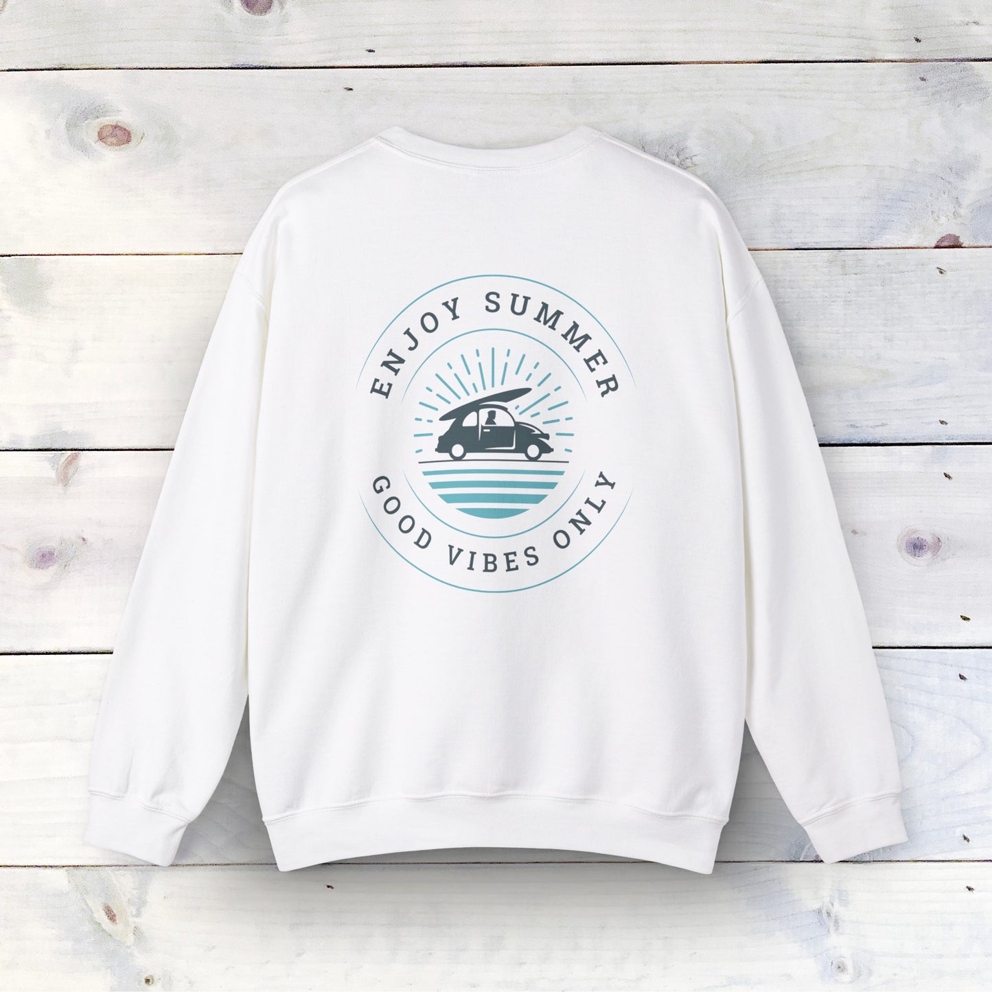 Enjoy Summer - Unisex Heavy Blend Crewneck Sweatshirt - Ethical & Durable Comfort - Perfect for Any Season