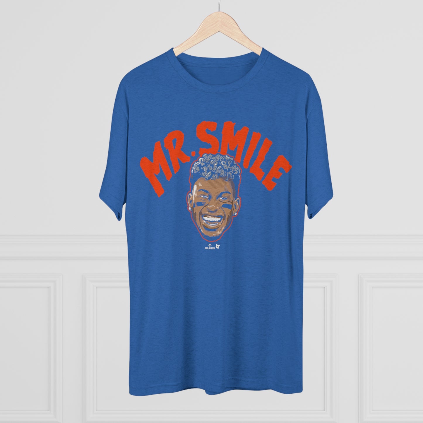 Francisco Lindor 'Mr. Smile' Tri-Blend T-Shirt - Premium Soft Fan Gear for Mets Enthusiasts