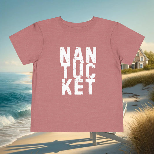 Nantucket Toddler T-Shirt - Ultra-Soft Bella Canvas, 100% Airlume Cotton, Lightweight and Comfortable