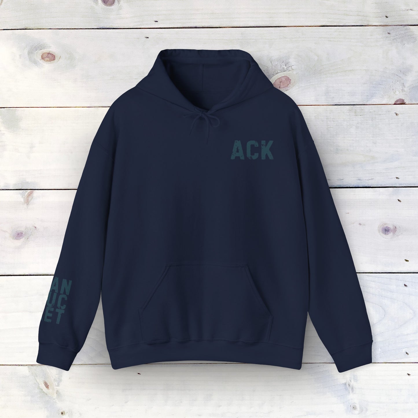 Nantucket Bold Lettering Hoodie - Cozy Unisex Heavy Blend