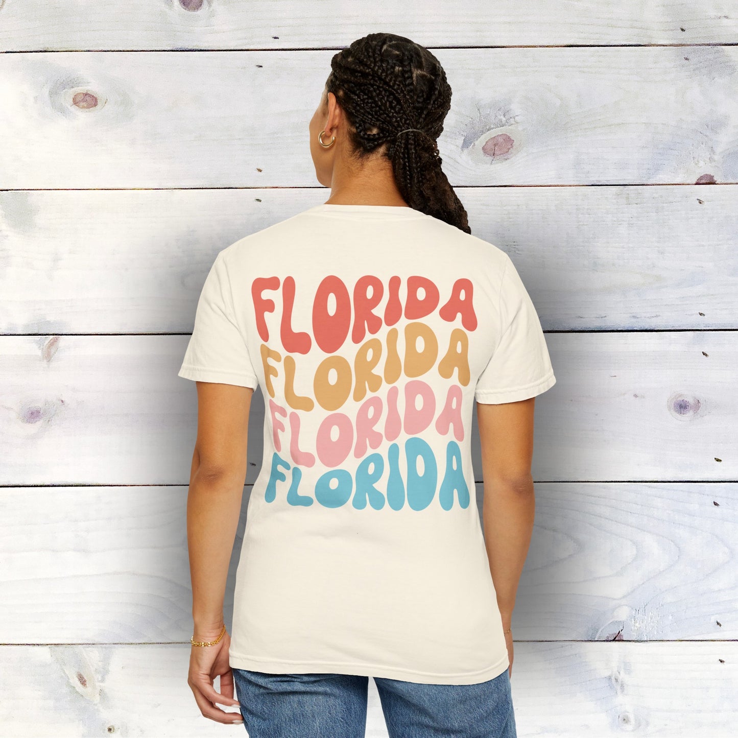 Destin Florida - Garment-Dyed T-Shirt - 100% Ring-Spun Cotton, Relaxed Fit