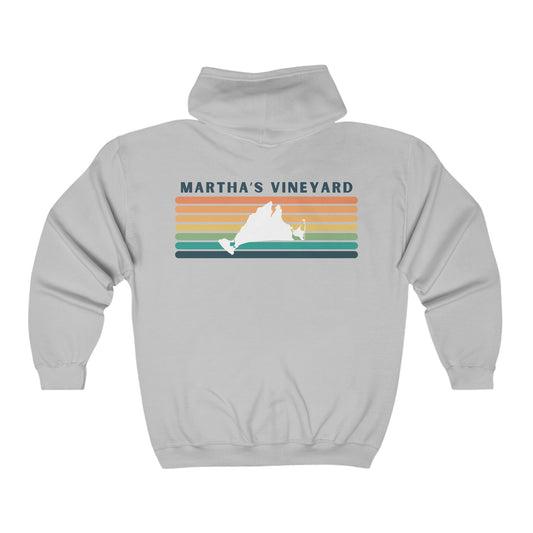 Martha's Vineyard Classic Fleece Hoodie - Cozy Island Comfort in a Timeless Design