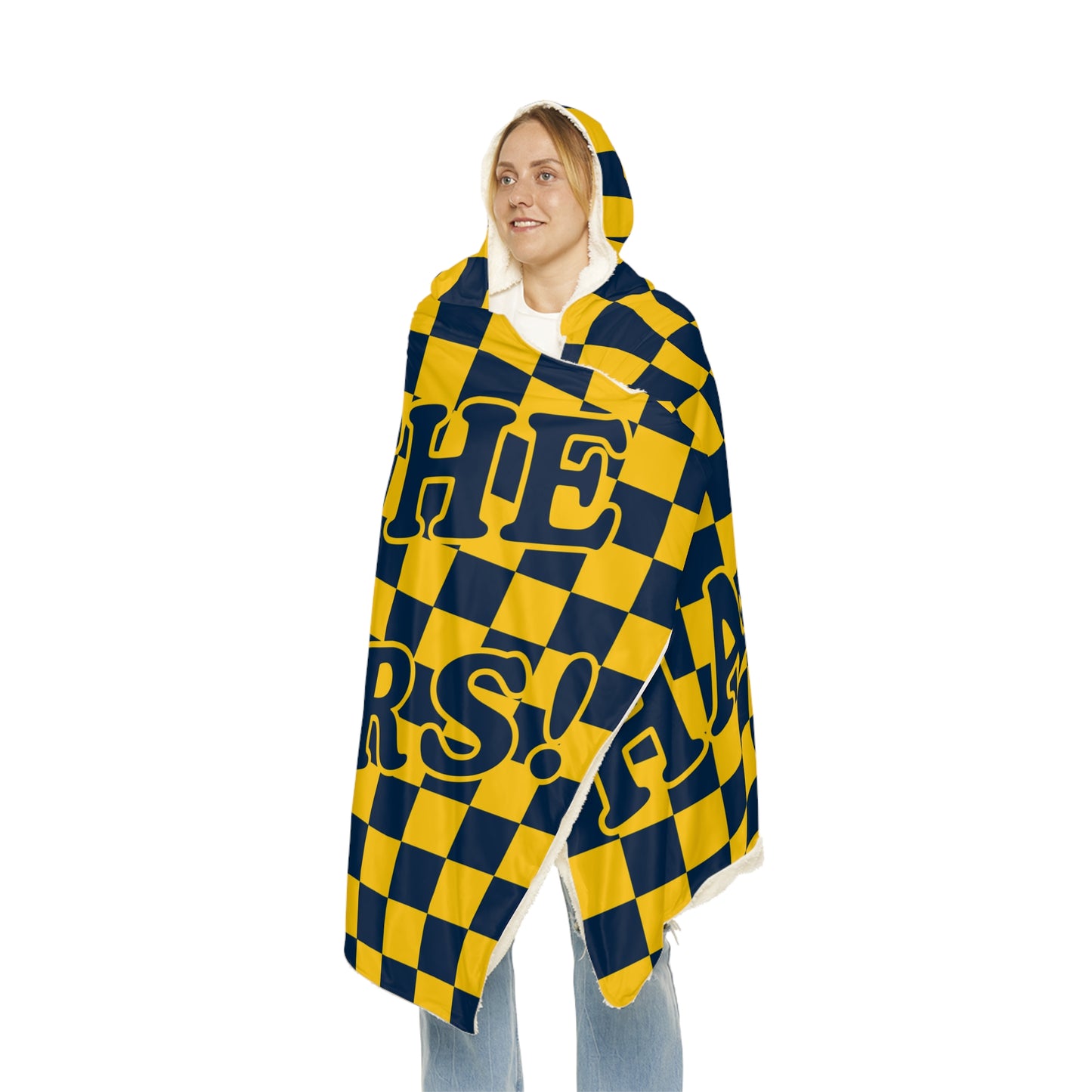 Hail to the Victors! Ultra-Soft Hooded Blanket with Microfleece or Sherpa Lining – Free Shipping