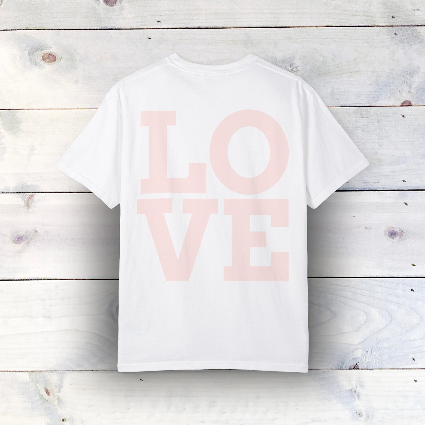 LOVE Graphic T-Shirt - Comfort Colors 1717, 100% Ring-Spun Cotton, Relaxed Fit