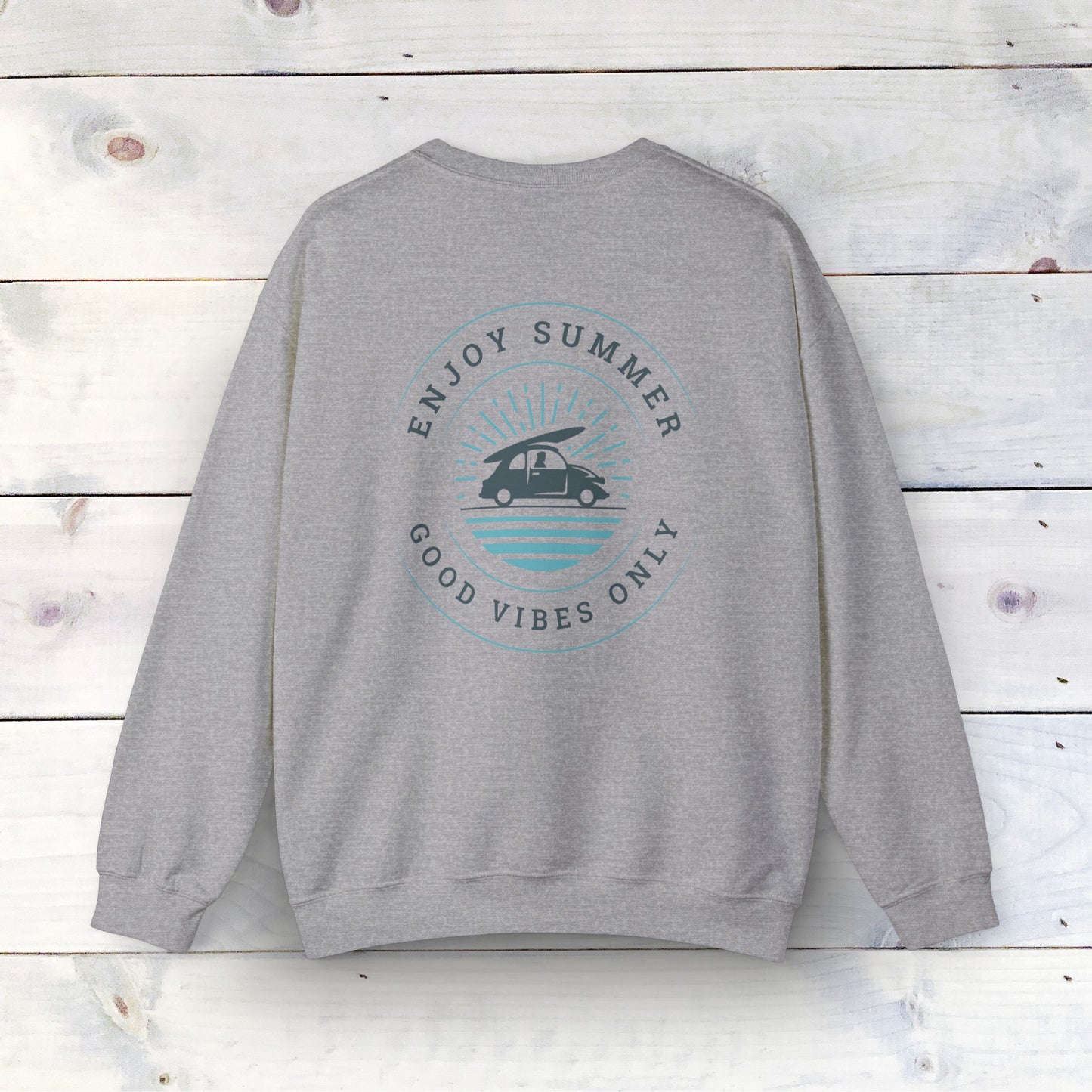 Enjoy Summer - Unisex Heavy Blend Crewneck Sweatshirt - Ethical & Durable Comfort - Perfect for Any Season