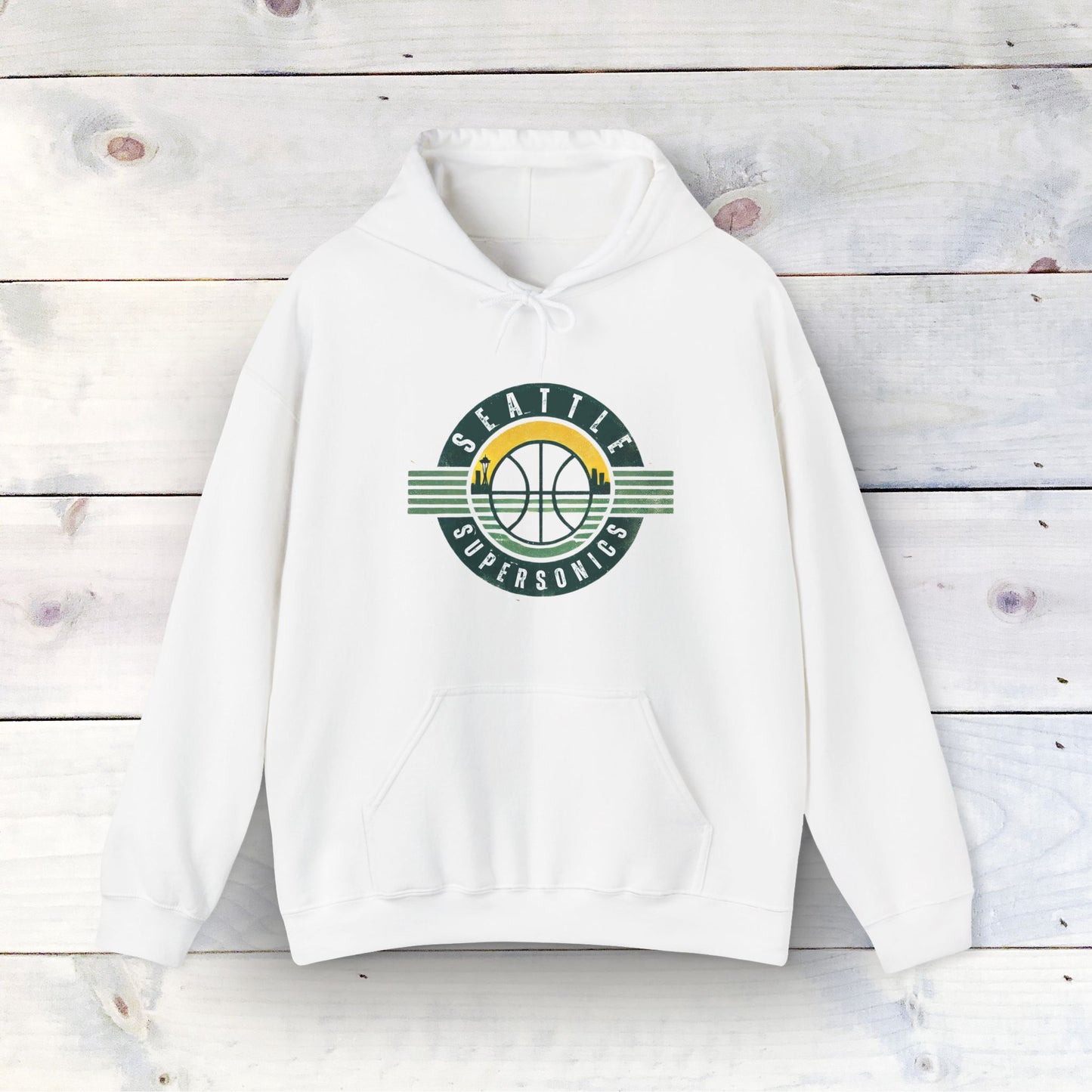 Vintage Seattle SuperSonics Unisex Heavy Blend™ Hooded Sweatshirt