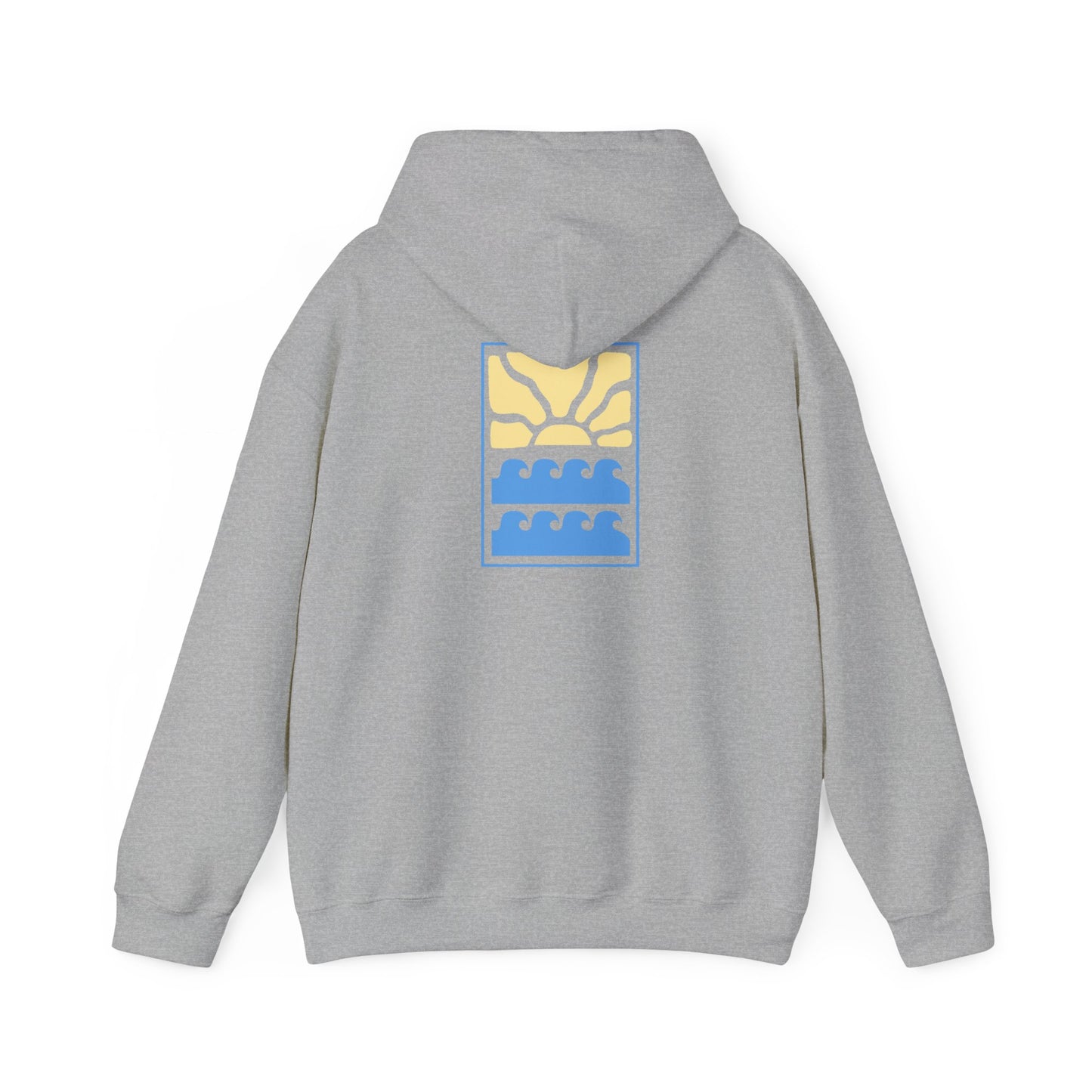 Sun & Waves - Cozy Comfort Unisex Heavy Blend Hooded Sweatshirt: Warmth Meets Style