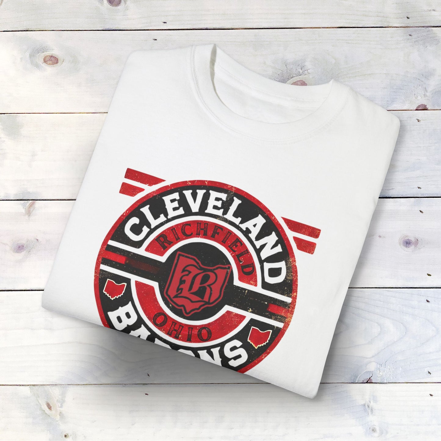 Vintage Cleveland Barons Unisex Garment-Dyed T-shirt