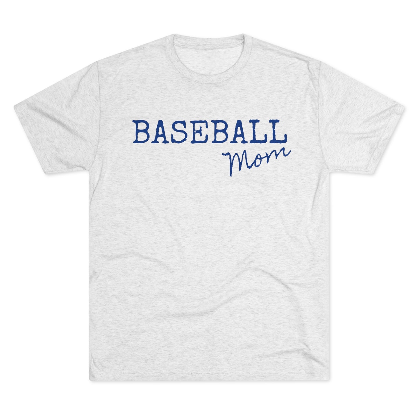 Baseball Mom - Ultimate Soft Tri-Blend Baseball T-Shirt - Light & Comfortable - Perfect Fit for Fans