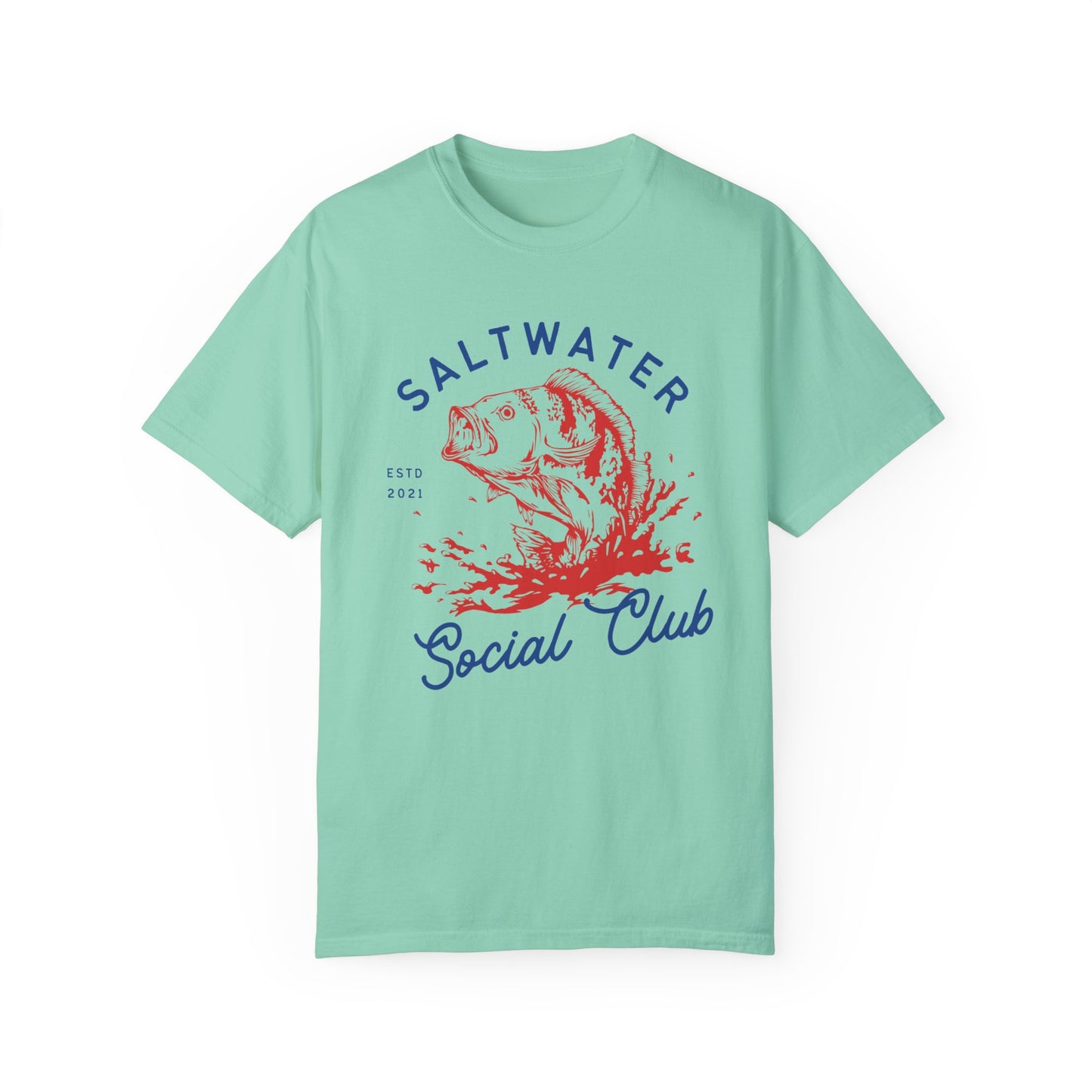 Saltwater Social Club T-Shirt - Comfort Colors 1717, Ultra-Soft Ring-Spun Cotton, Relaxed Fit