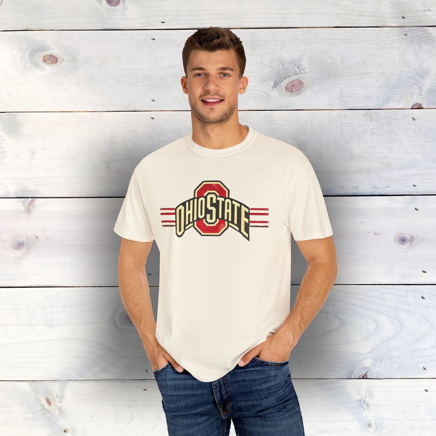 Vintage Ohio State Logo Unisex Garment-Dyed T-shirt