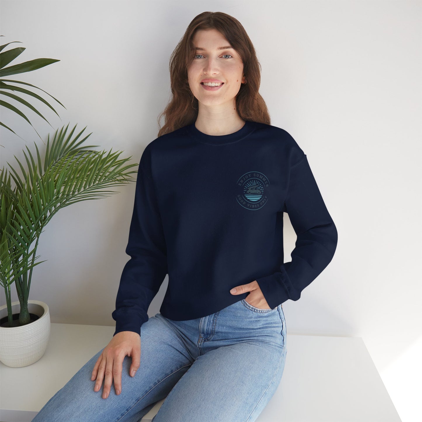 Enjoy Summer - Unisex Heavy Blend Crewneck Sweatshirt - Ethical & Durable Comfort - Perfect for Any Season