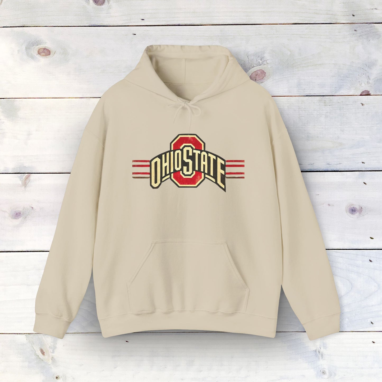 Vintage Ohio State Unisex Heavy Blend™ Hooded Sweatshirt