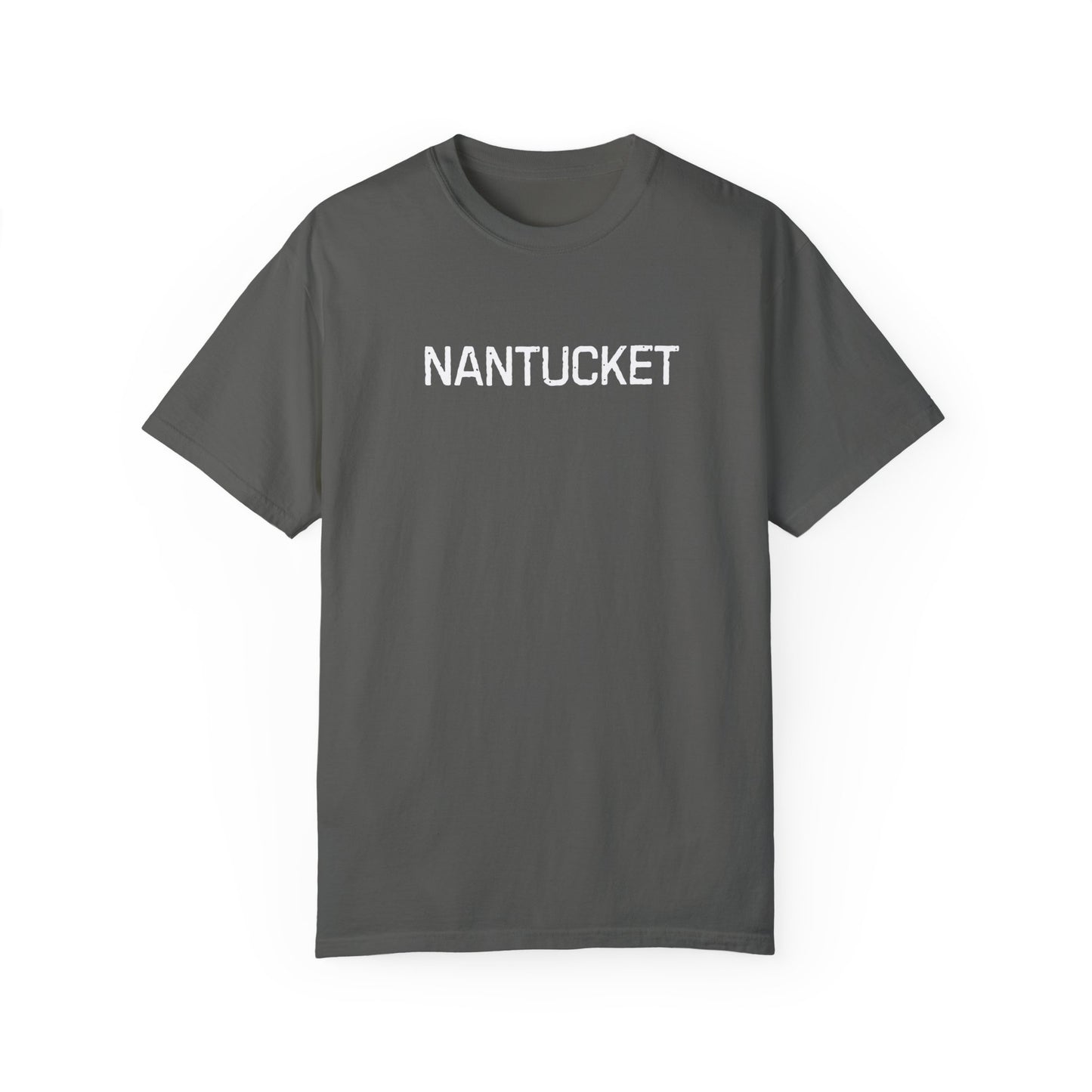 Nantucket Oversized T-Shirt - Comfort Colors 1717, Distressed Look, Pepper Color, 100% Ring-Spun Cotton