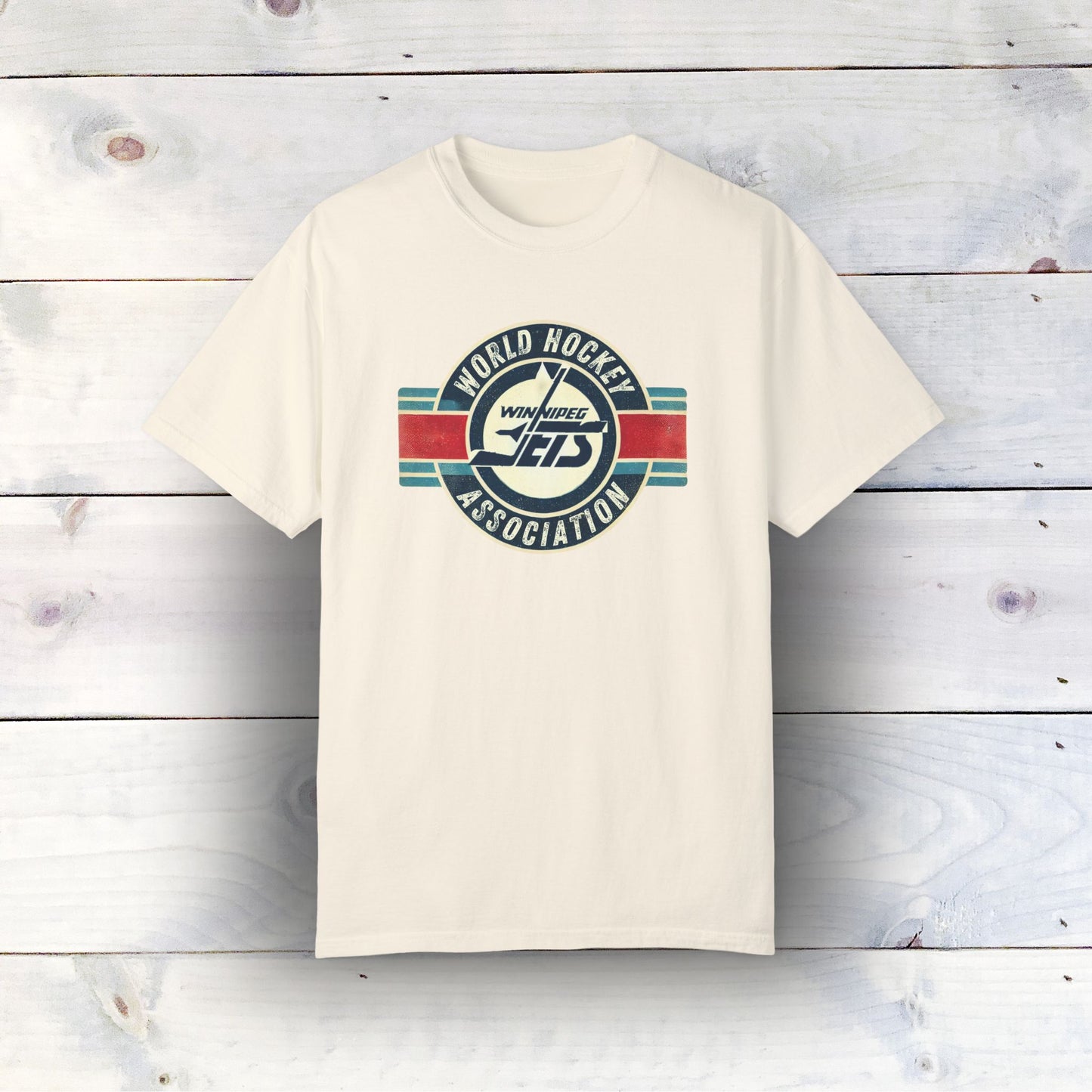 Vintage Winnipeg Jets Logo Unisex Garment-Dyed T-shirt