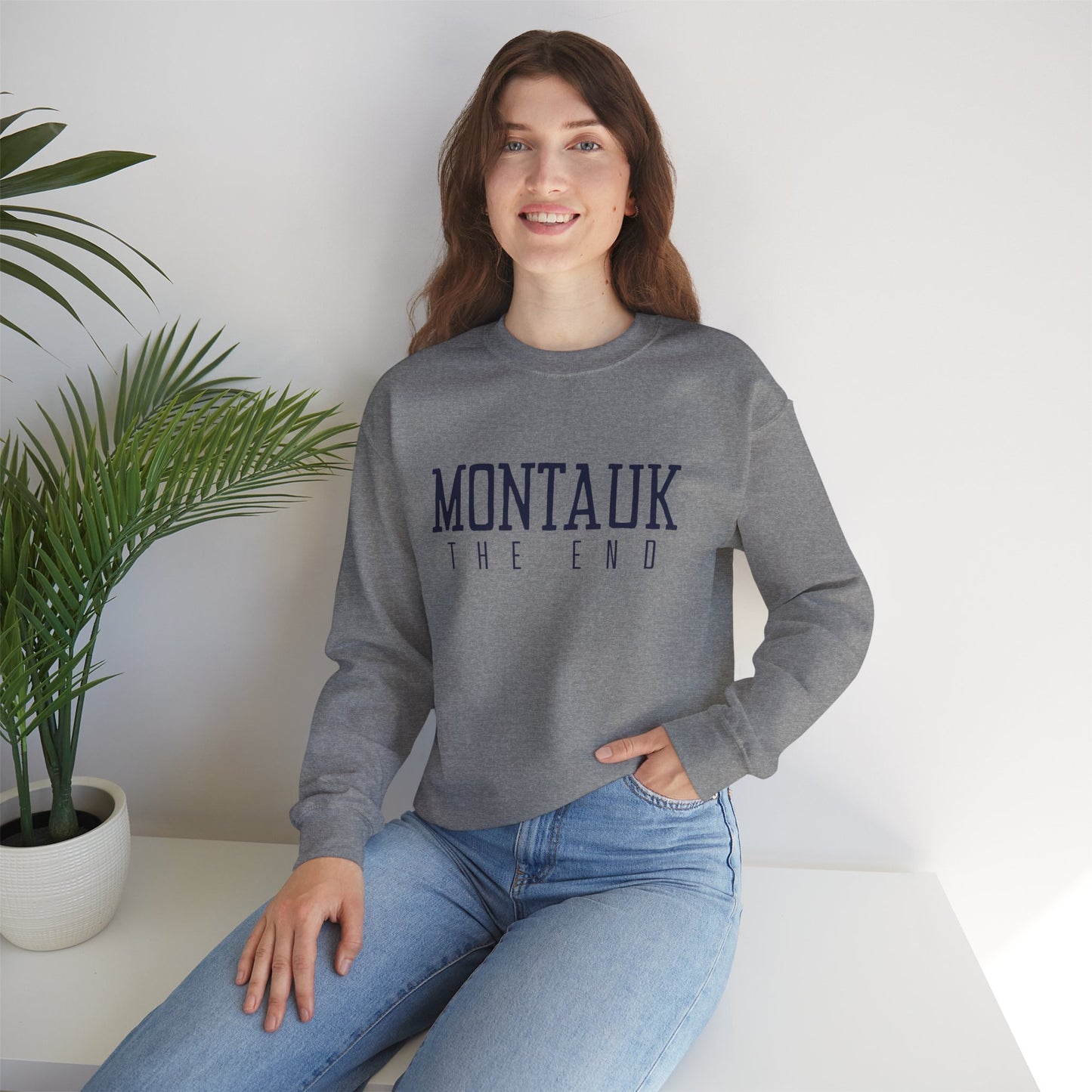 Montauk Essential Cozy Hoodie - Unisex Heavy Blend™ Crewneck Sweatshirt