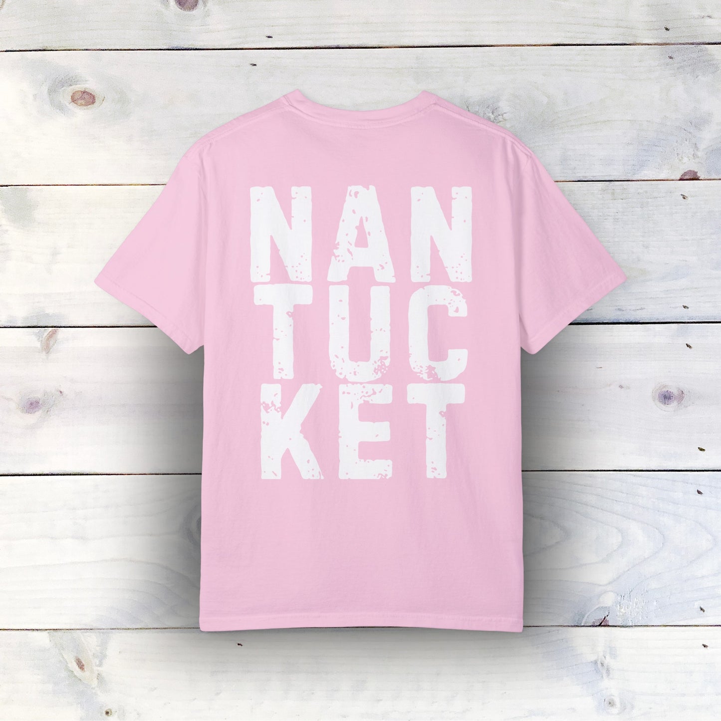 Nantucket Summer Vibes T-Shirt - Comfort Colors 1717, 100% Ring-Spun Cotton, Relaxed Fit