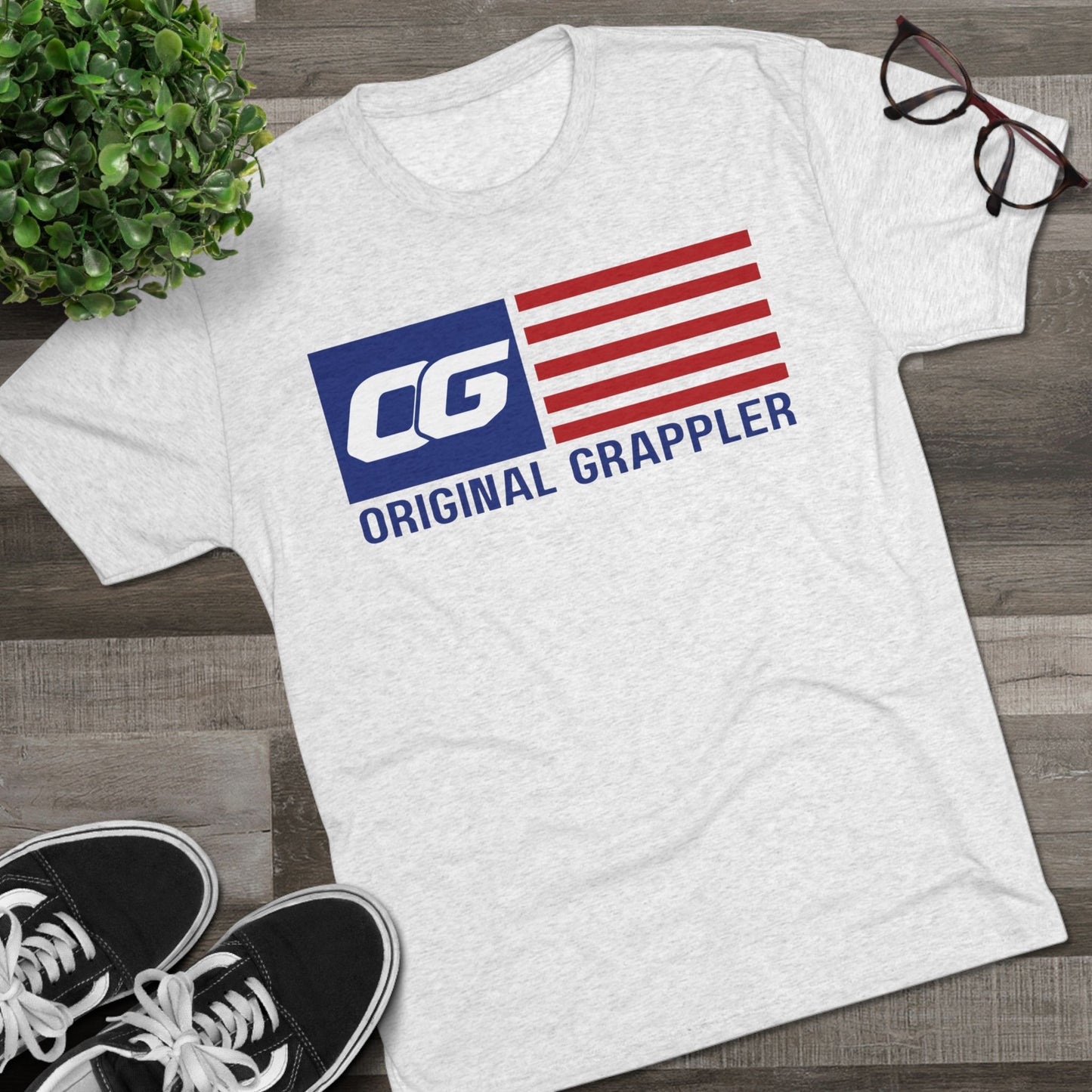 United States - Original Grappler - Unisex Tri-Blend Crew Tee