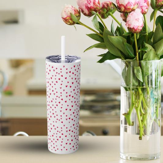 Field of Hearts - 20 oz Tumbler - Maars Maker: Stylish Stainless Steel, 24-Hour Cold, 12-Hour Hot