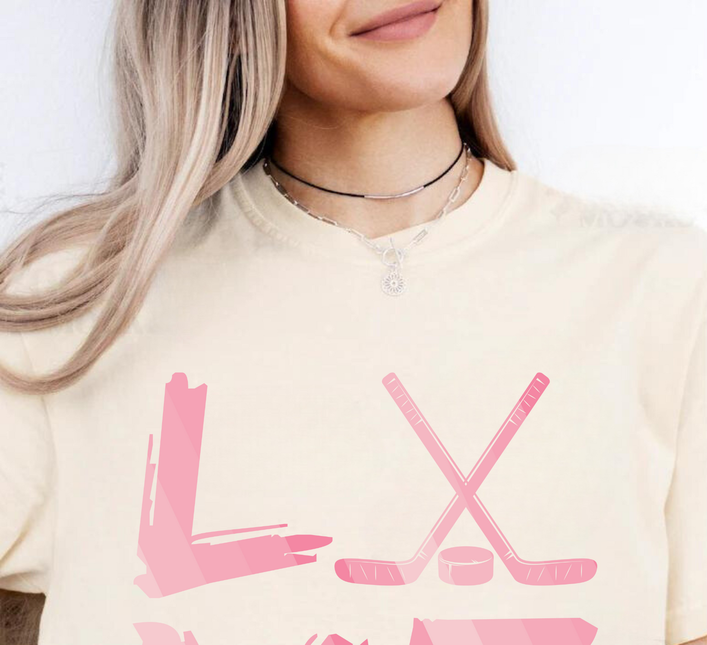 Eco-Friendly Hockey LOVE Unisex T-Shirt | 100% US Ring-Spun Cotton