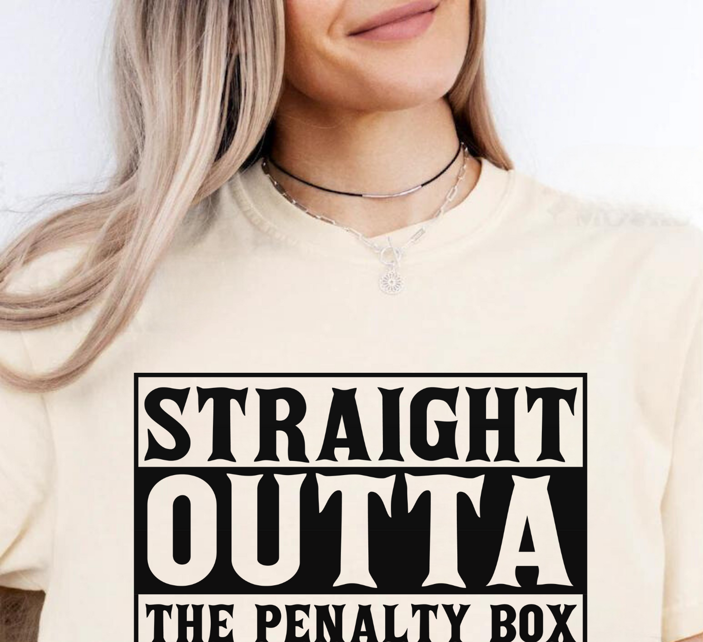 Eco-Friendly Staight Outta the Penalty Box Unisex T-Shirt | 100% US Ring-Spun Cotton