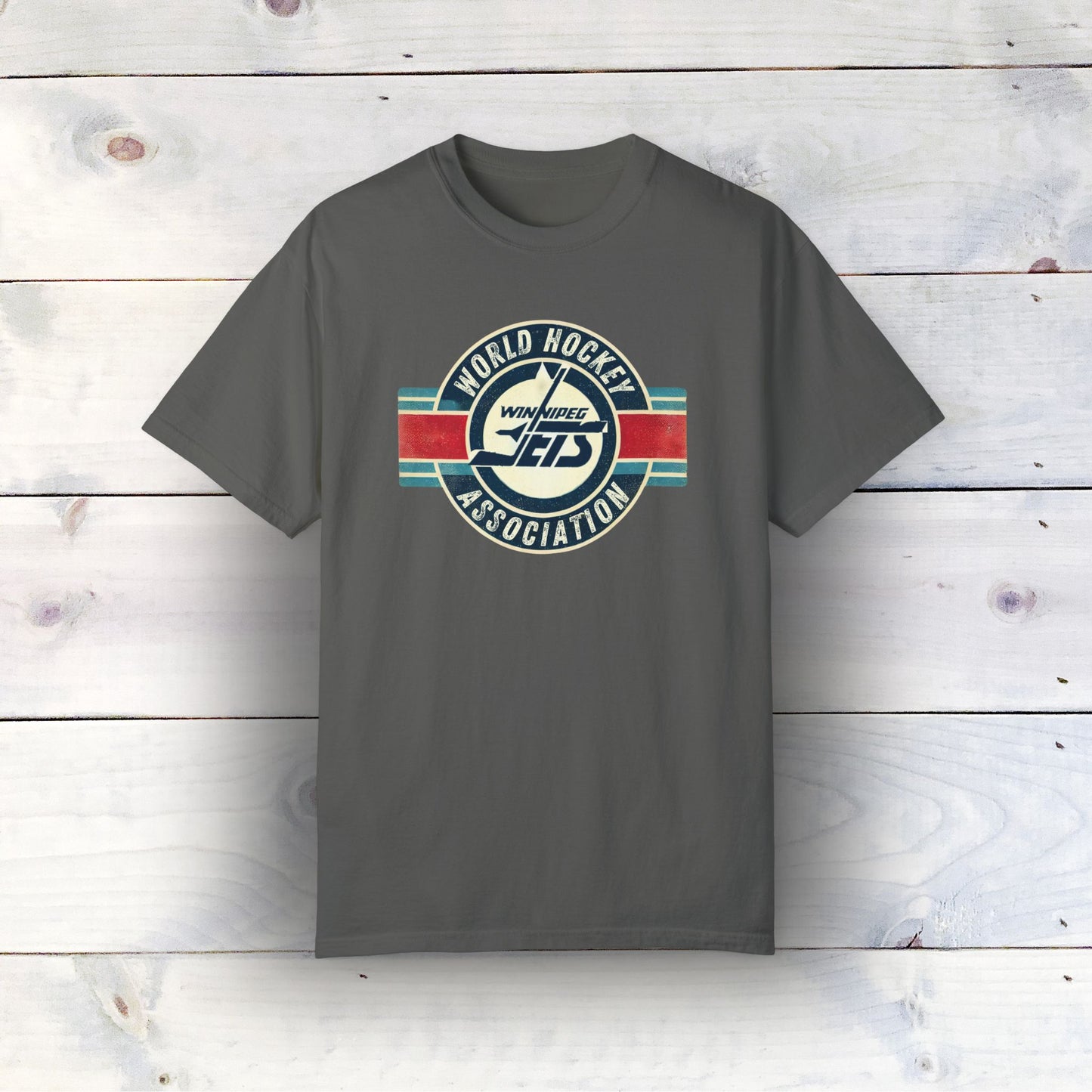 Vintage Winnipeg Jets Logo Unisex Garment-Dyed T-shirt