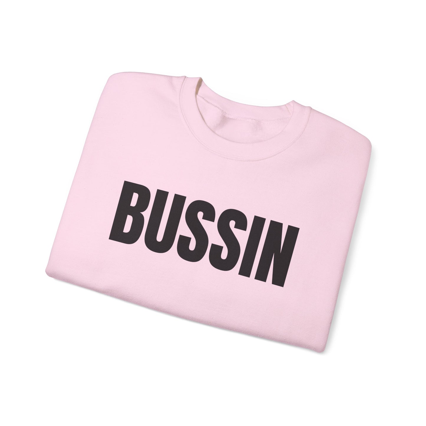 BUSSIN' Unisex Heavy Blend Crewneck Sweatshirt: Comfort, Style, and Ethical Craftsmanship