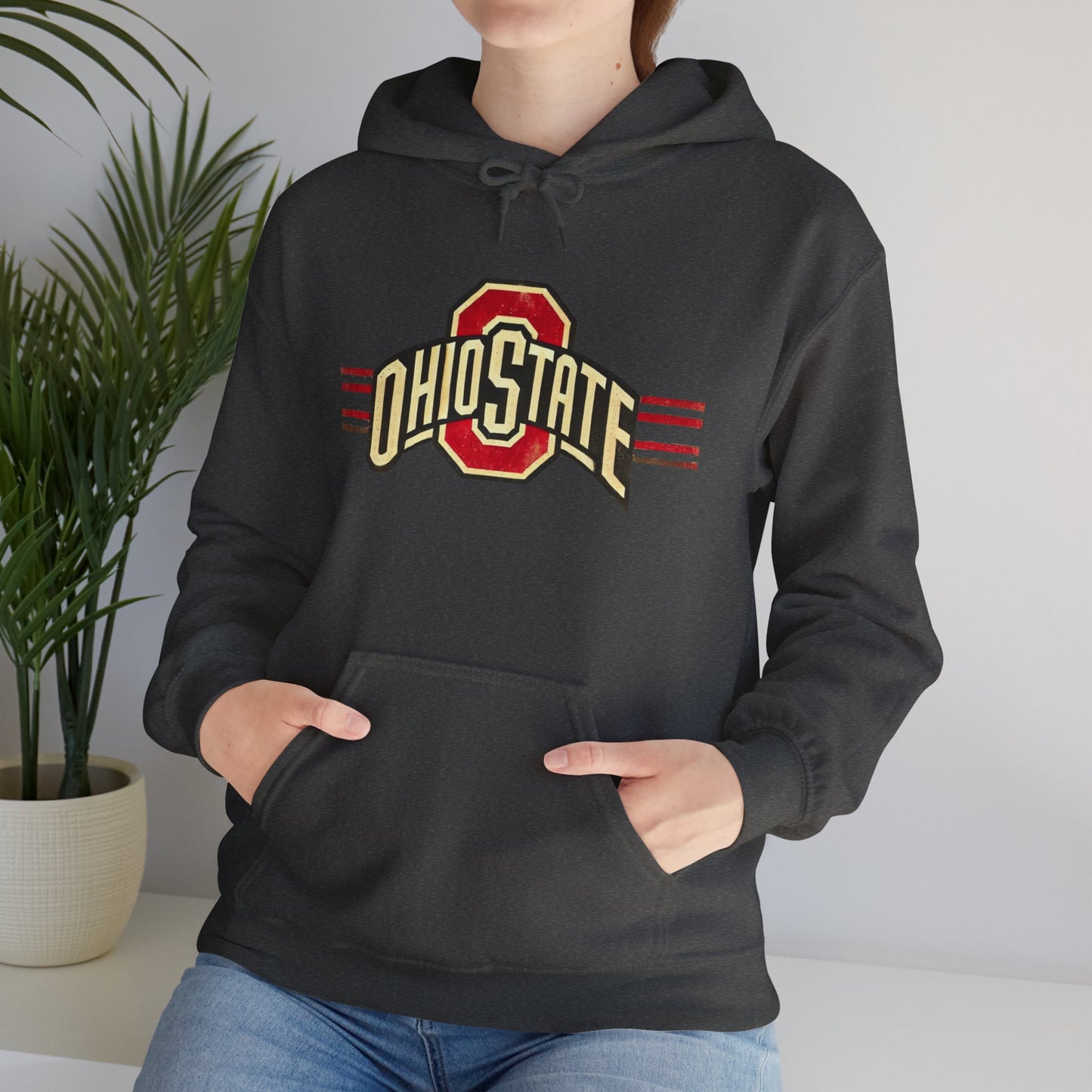 Vintage Ohio State Unisex Heavy Blend™ Hooded Sweatshirt