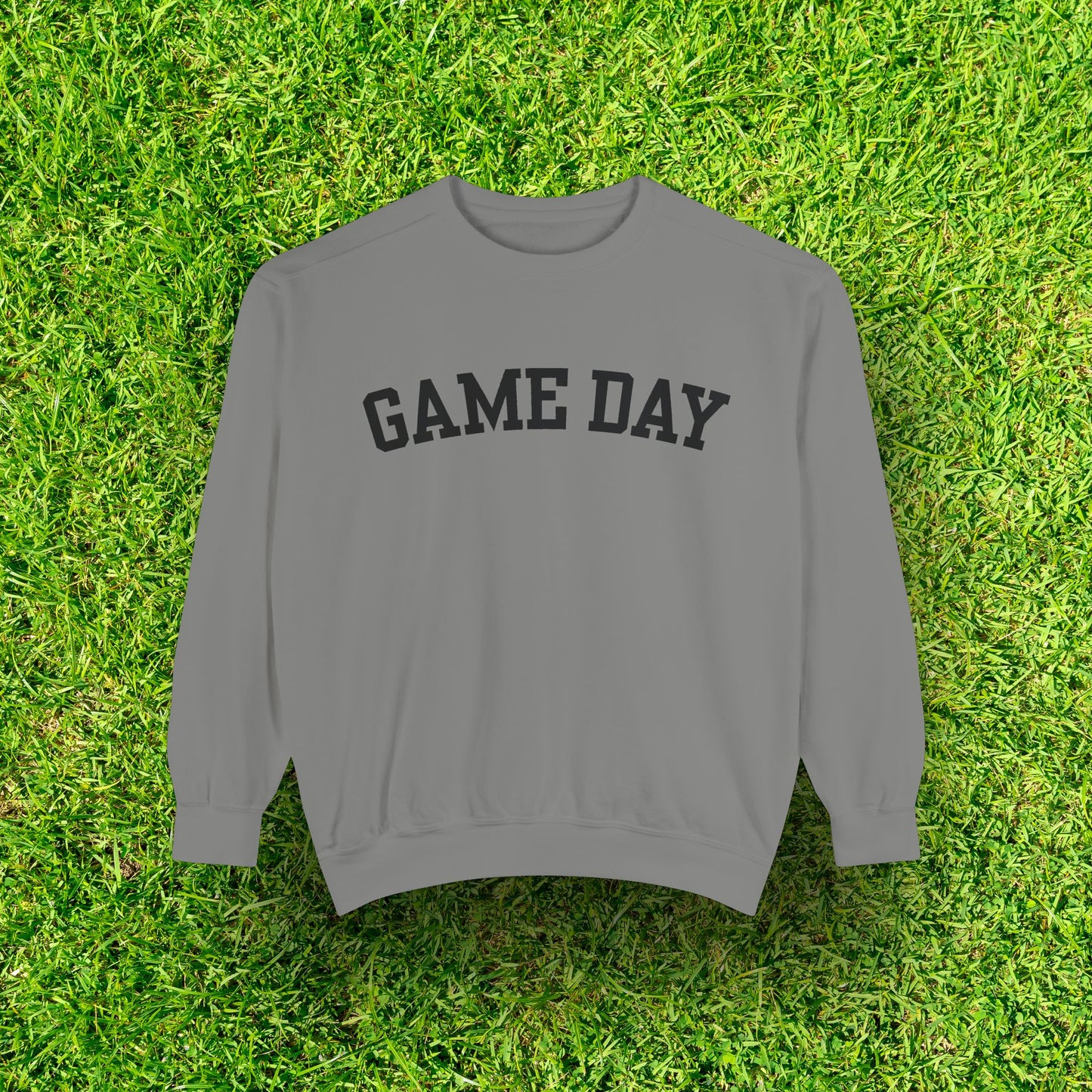 Eco-Friendly GAME DAY Garment-Dyed Sweatshirt - Sustainable Ring-Spun Cotton & Polyester Blend