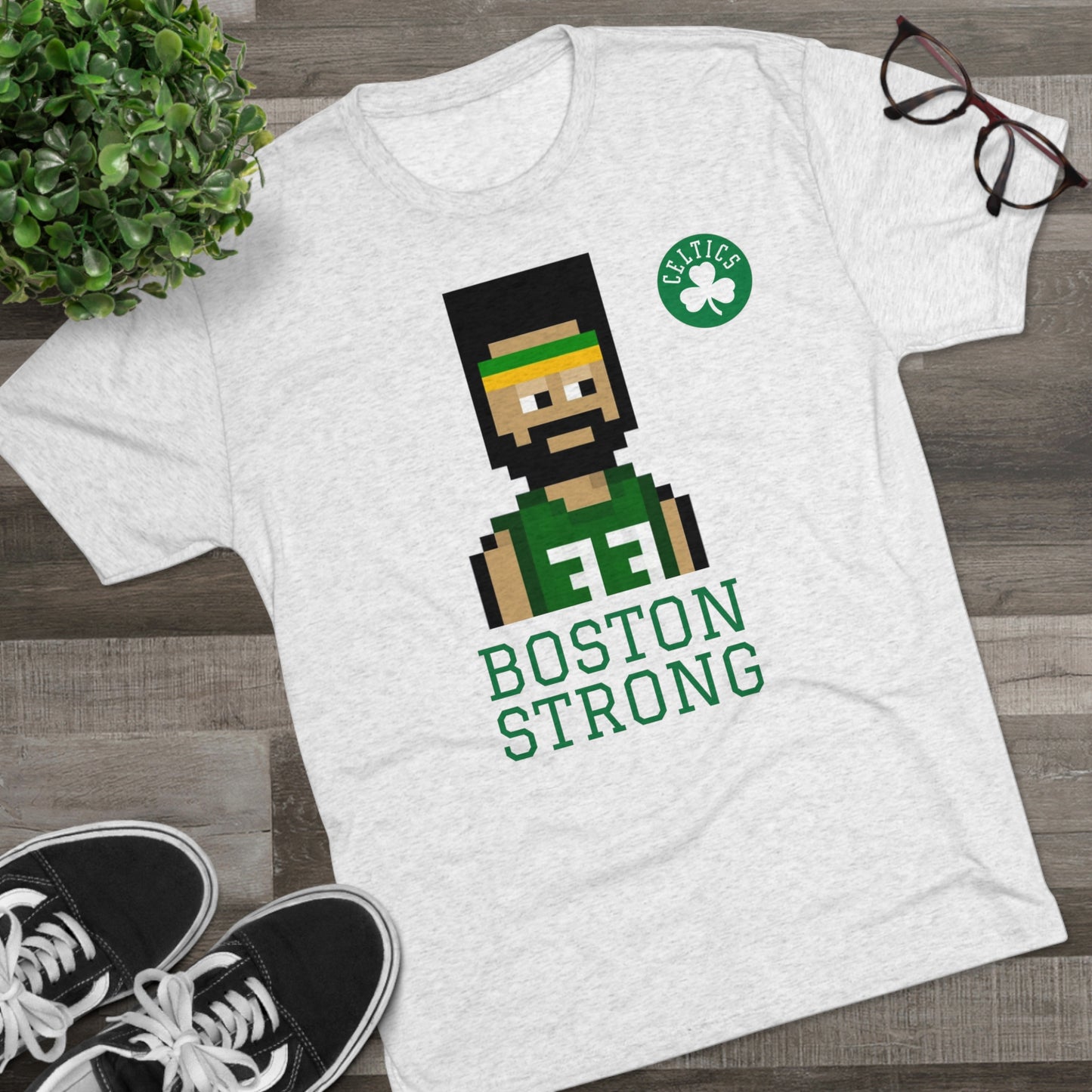 Boston Celtics Adult Tri-Blend Tee - Elevate Your Game Day Style with Unmatched Comfort and Casual Elegance!