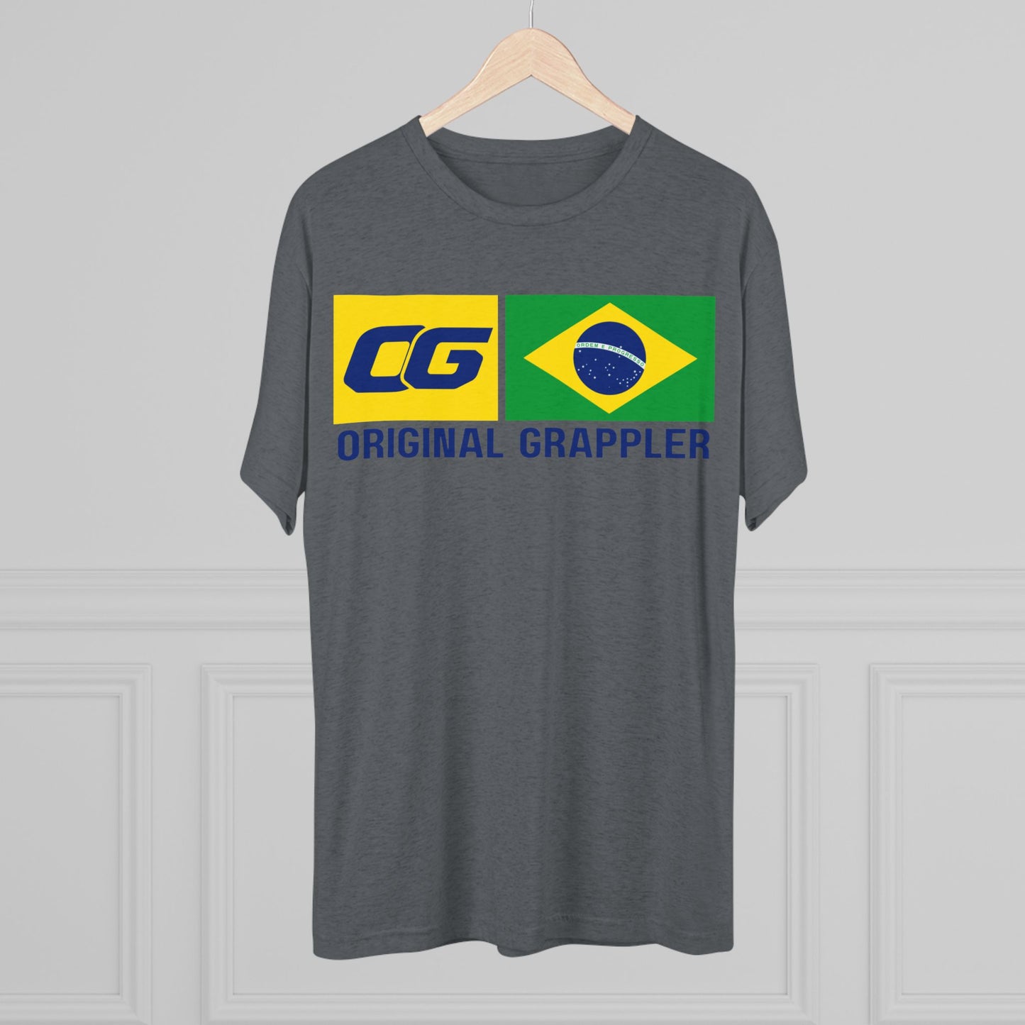 Brazil - Original Grappler - Unisex Tri-Blend Crew Tee