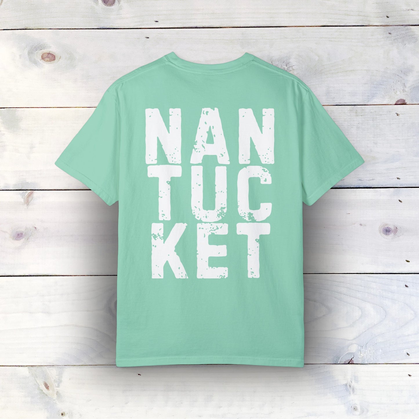 Nantucket Summer Vibes T-Shirt - Comfort Colors 1717, 100% Ring-Spun Cotton, Relaxed Fit