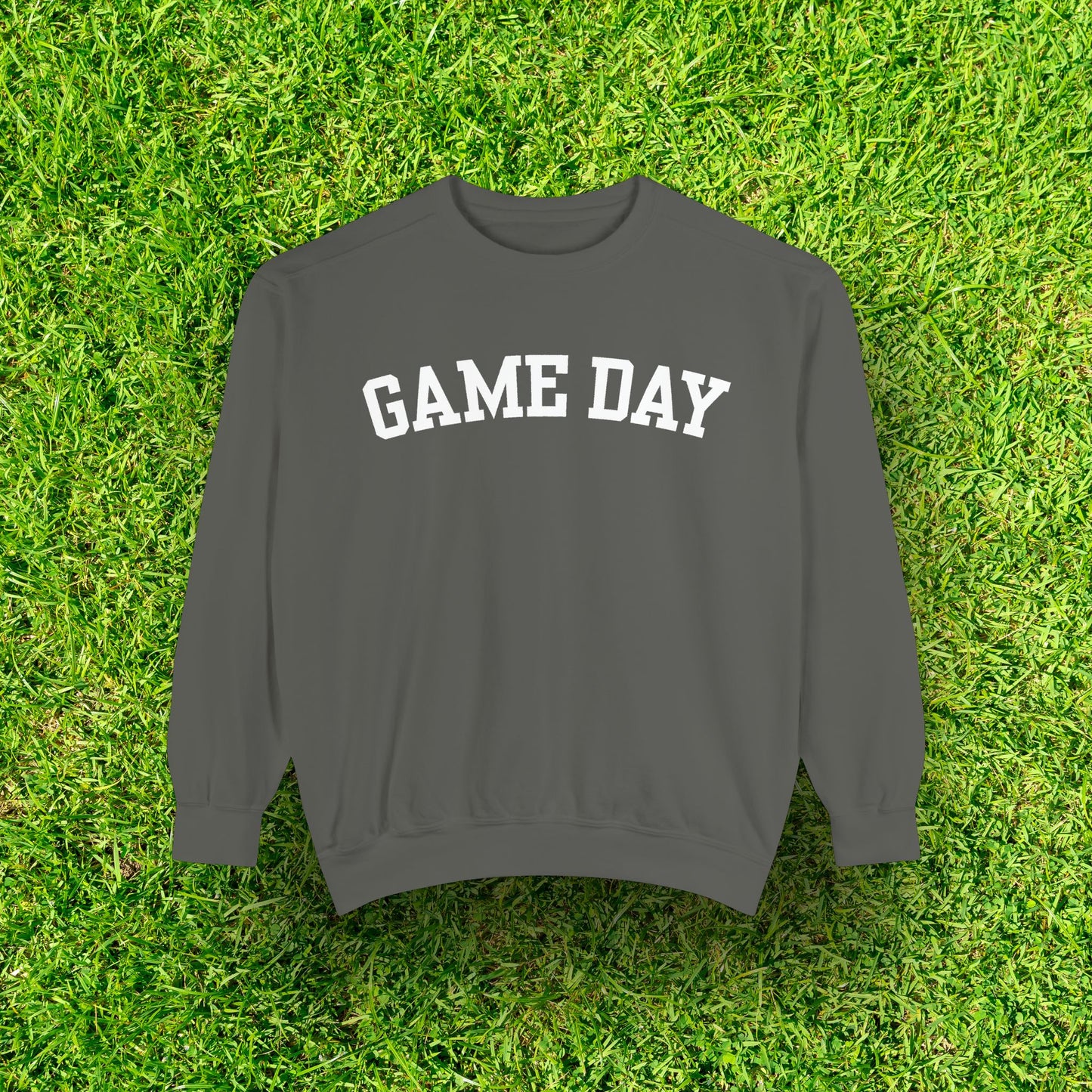 Eco-Friendly GAME DAY Garment-Dyed Sweatshirt - Sustainable Ring-Spun Cotton & Polyester Blend