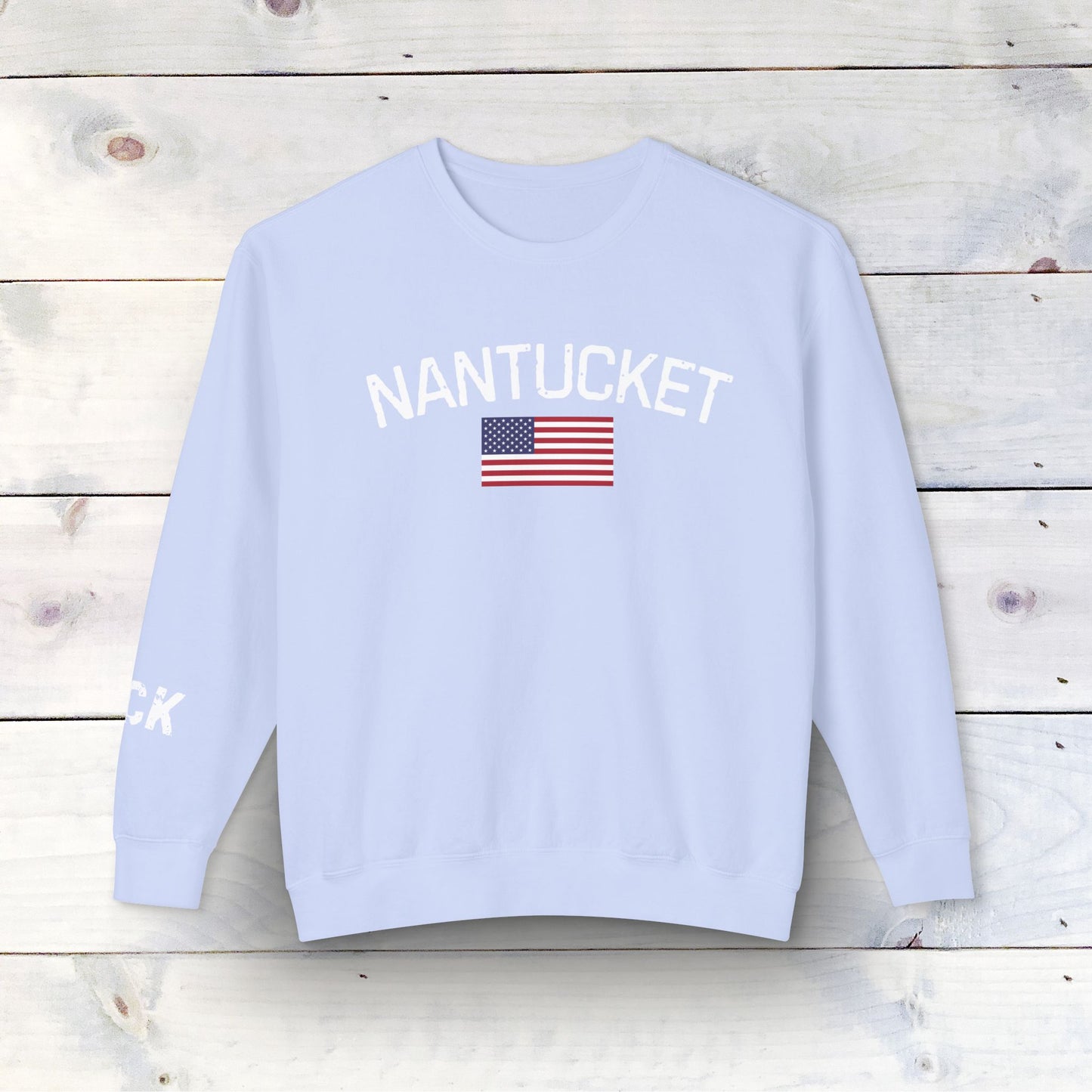 Nantucket Inspired Crewneck Sweatshirt - Soft Ring-Spun Cotton with ACK & Nantucket Design