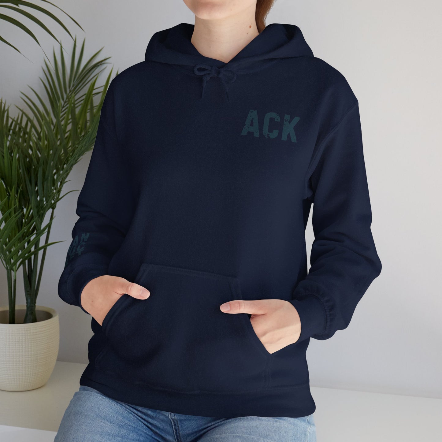 Nantucket Bold Lettering Hoodie - Cozy Unisex Heavy Blend