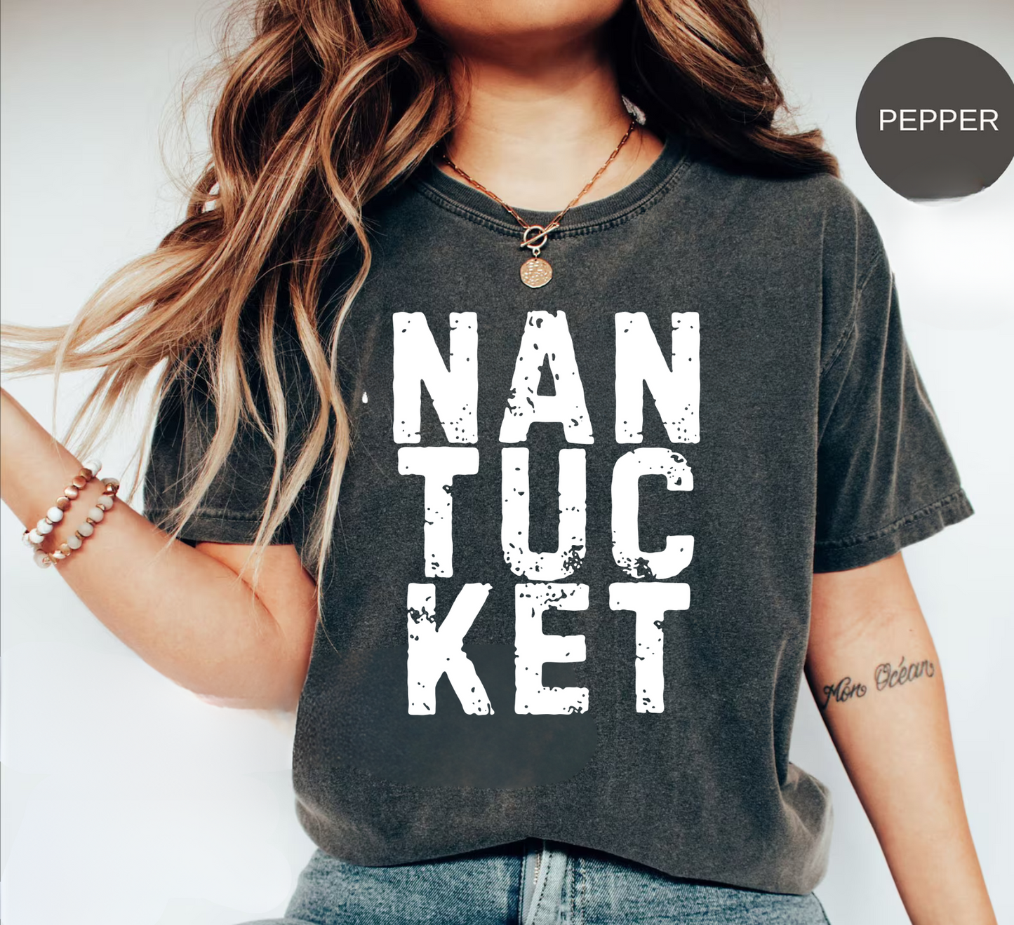 Nantucket T-Shirt - Comfort Colors 1717, 100% Ring-Spun Cotton, Relaxed Fit