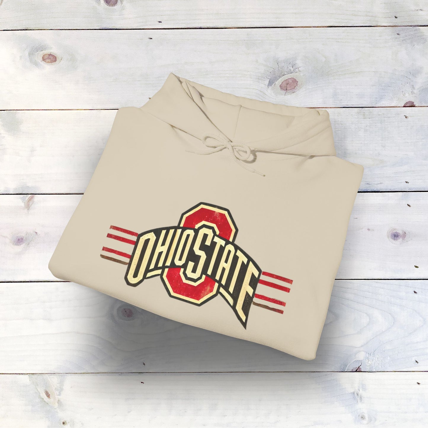 Vintage Ohio State Unisex Heavy Blend™ Hooded Sweatshirt