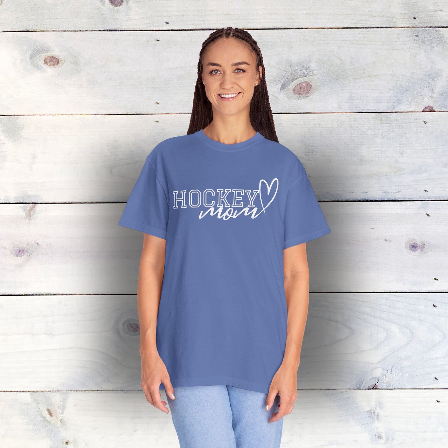 Eco-Friendly Hockey Mom Heart T-Shirt | 100% US Ring-Spun Cotton