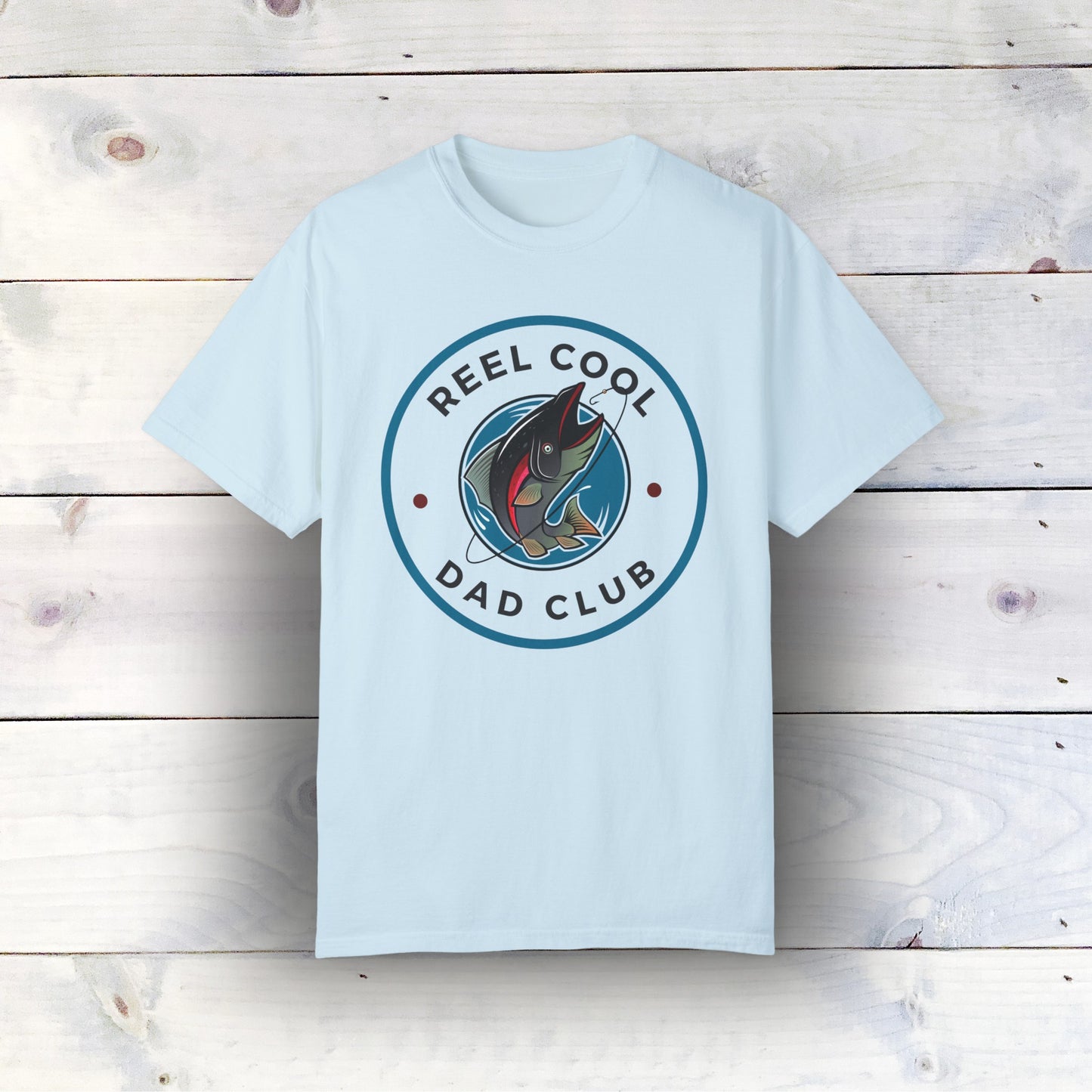 Reel Cool Dads Club T-Shirt - Comfort Colors 1717, Ultra-Soft Ring-Spun Cotton, Relaxed Fit