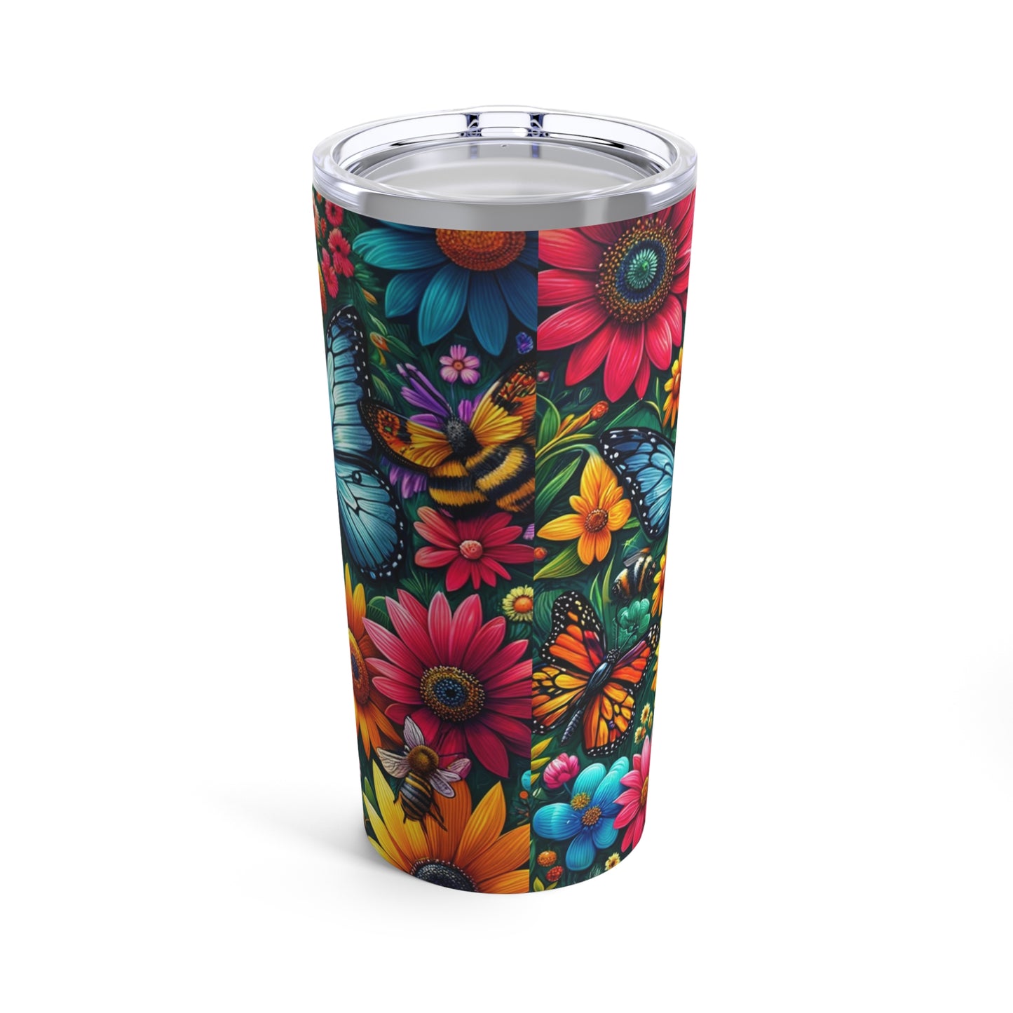 20oz Stainless Steel Spring Blossom Insulated Tumbler - Durable & Dishwasher Safe